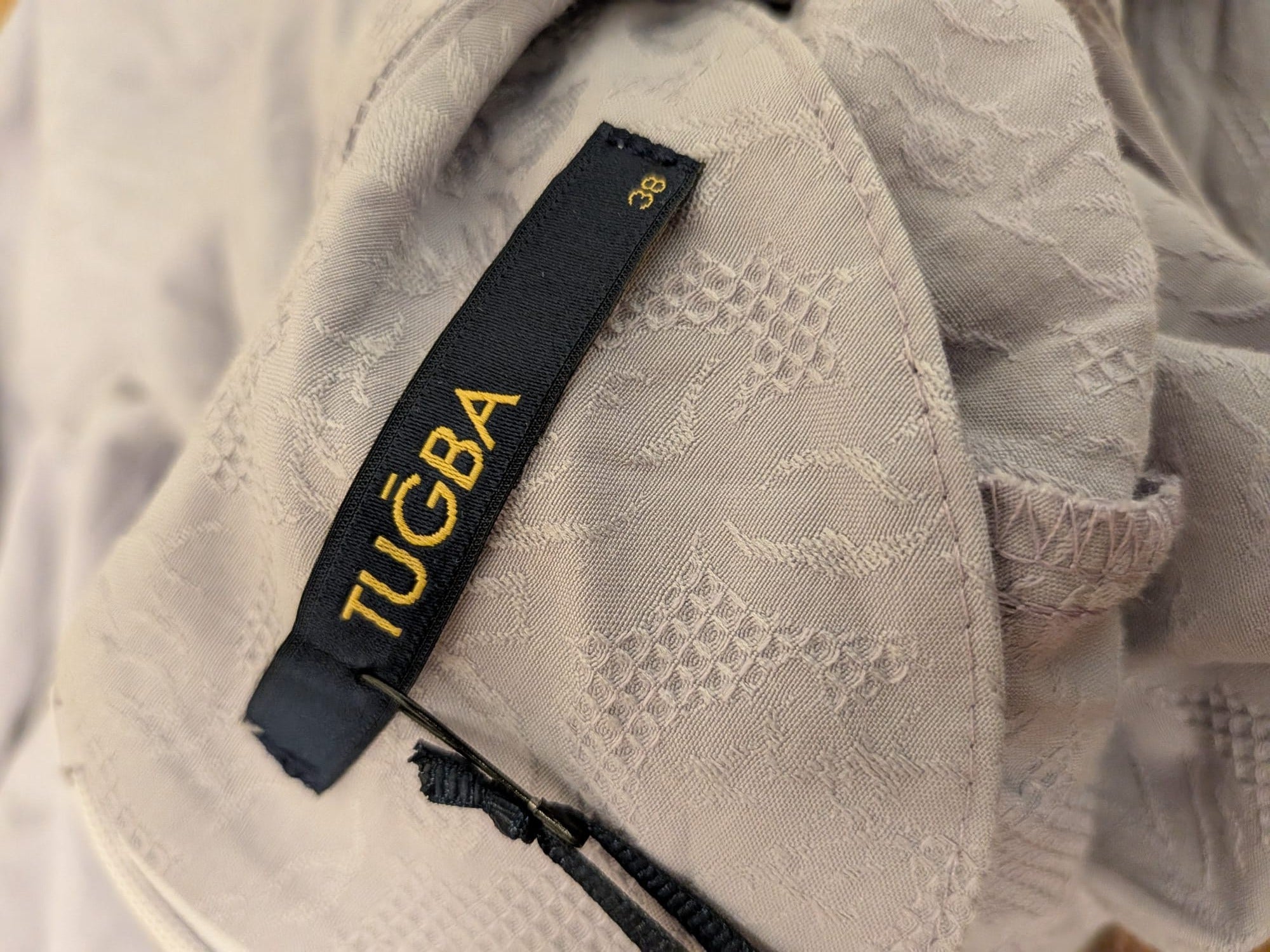 NEU! TUĞBA Maxi Kleid, Lavendel, Gr. 38, Jacquard, mit Etikett