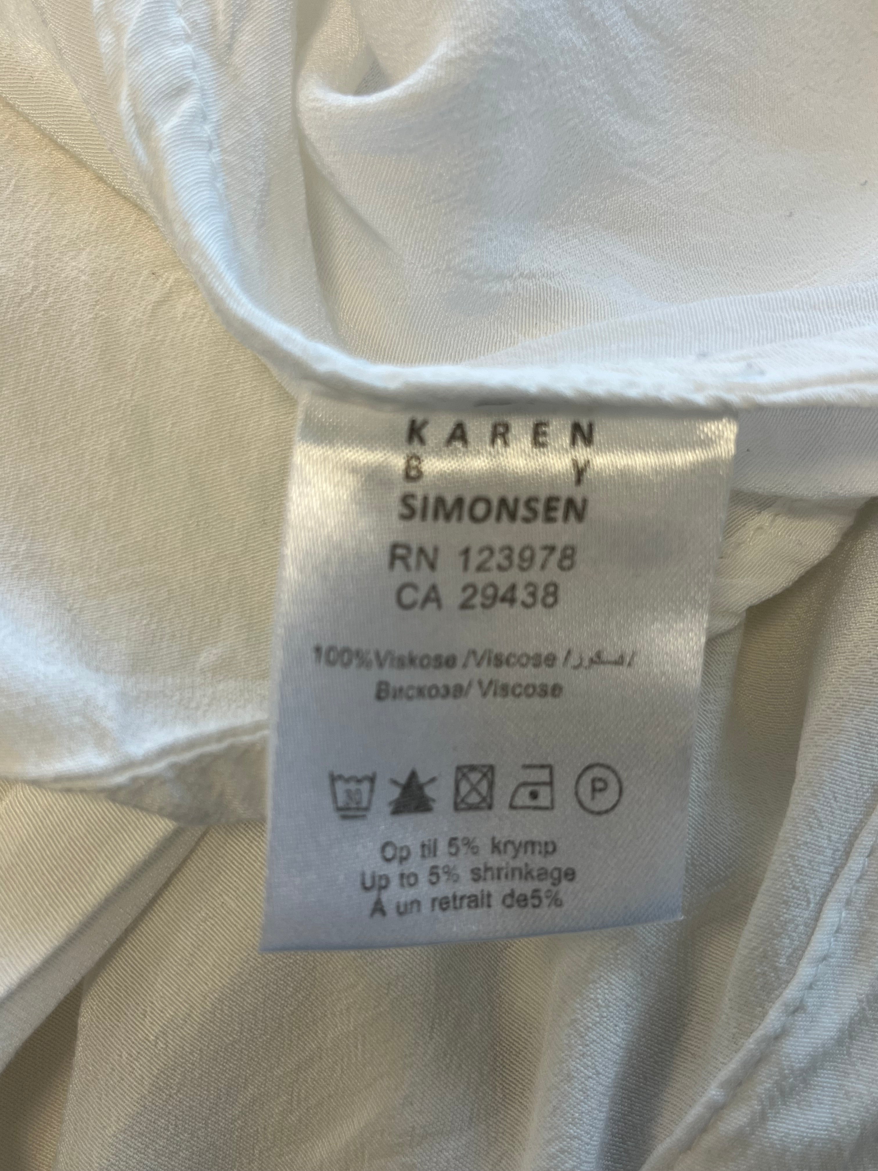 Karen by Simonsen wrap blouse, white, size 38, very good condition