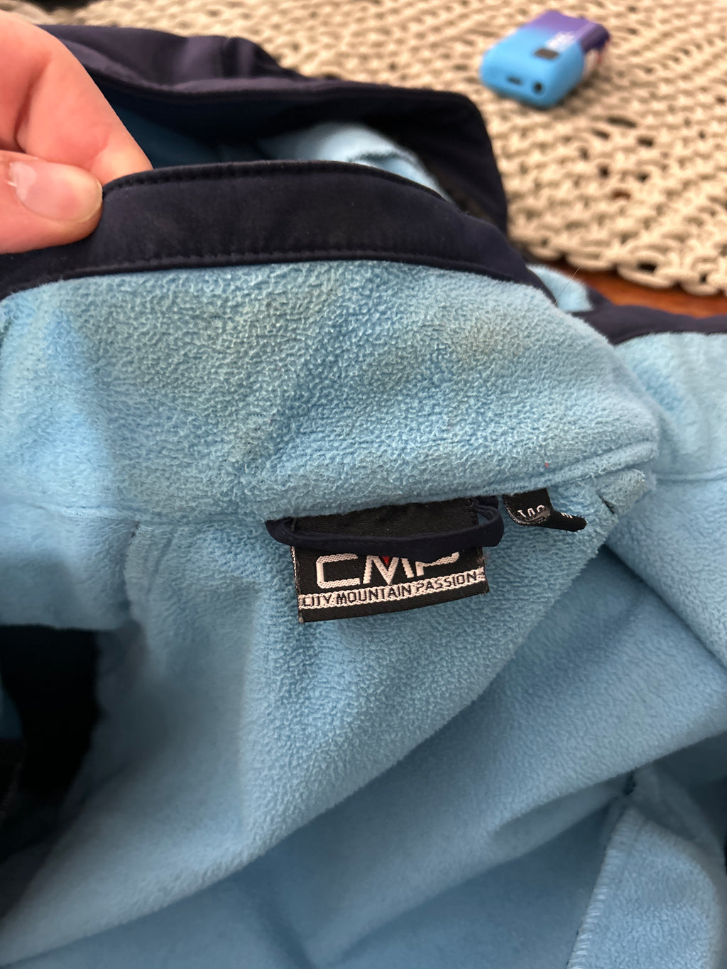 CMP Women’s Softshell Jacket 46 Dark Blue/Turquoise – Very Good