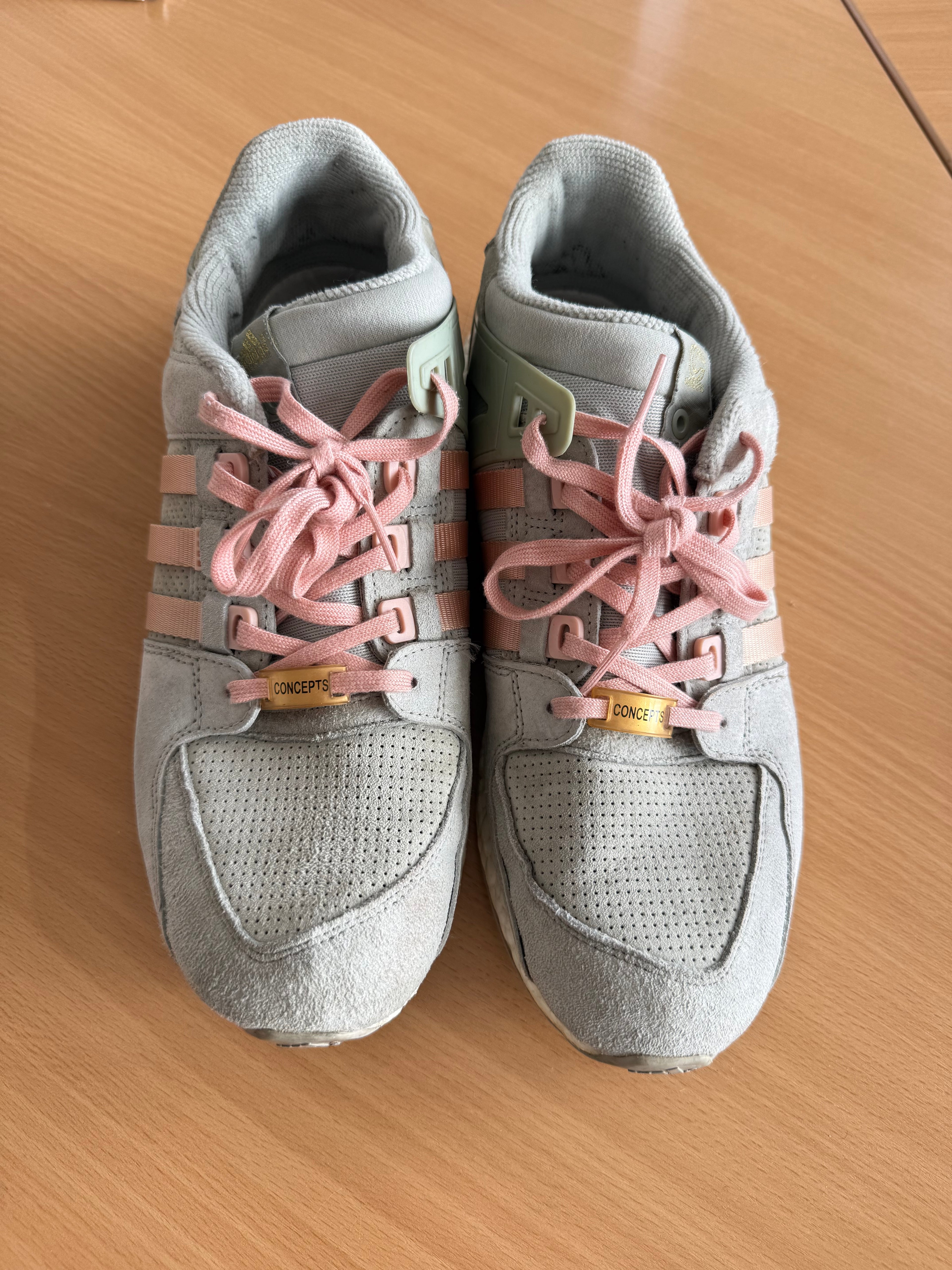 adidas EQT Support 93/16 Concepts Gr. 44⅔ Grau/Rosa Boost Zustand: Gut