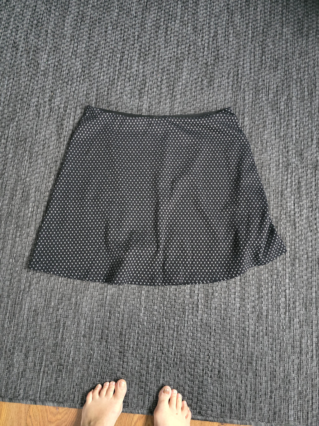 Modern Essentials by Tchibo Minirock, Schwarz/Weiß, Gr. 44/46, Sehr guter Zustand