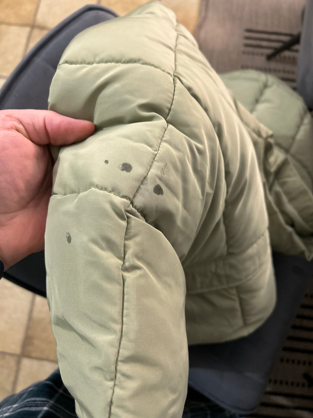 Stradivarius Puffer Weste, Sorona, Gr. M, Salbeigrün – Guter Zustand