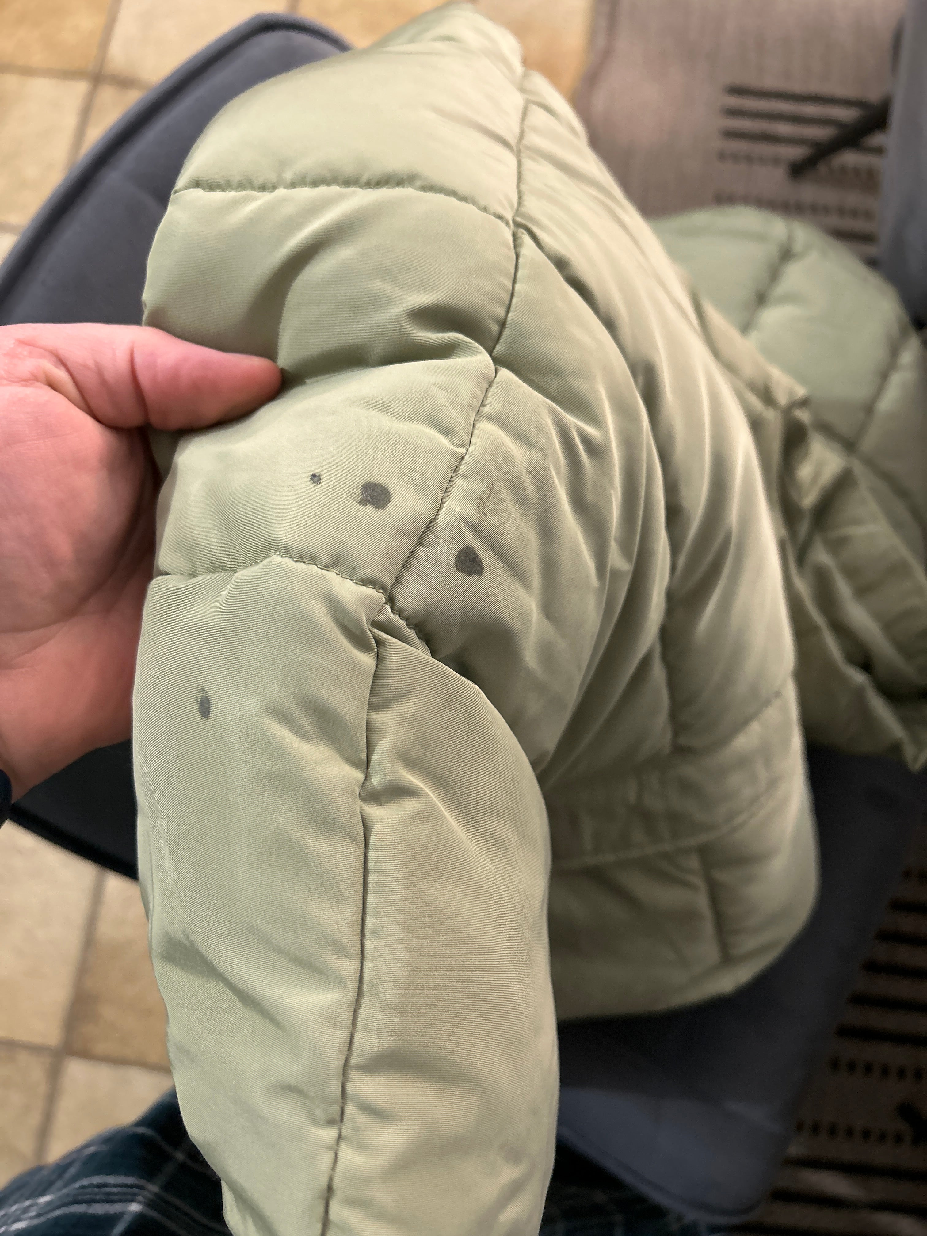 Stradivarius Puffer Weste, Sorona, Gr. M, Salbeigrün – Guter Zustand