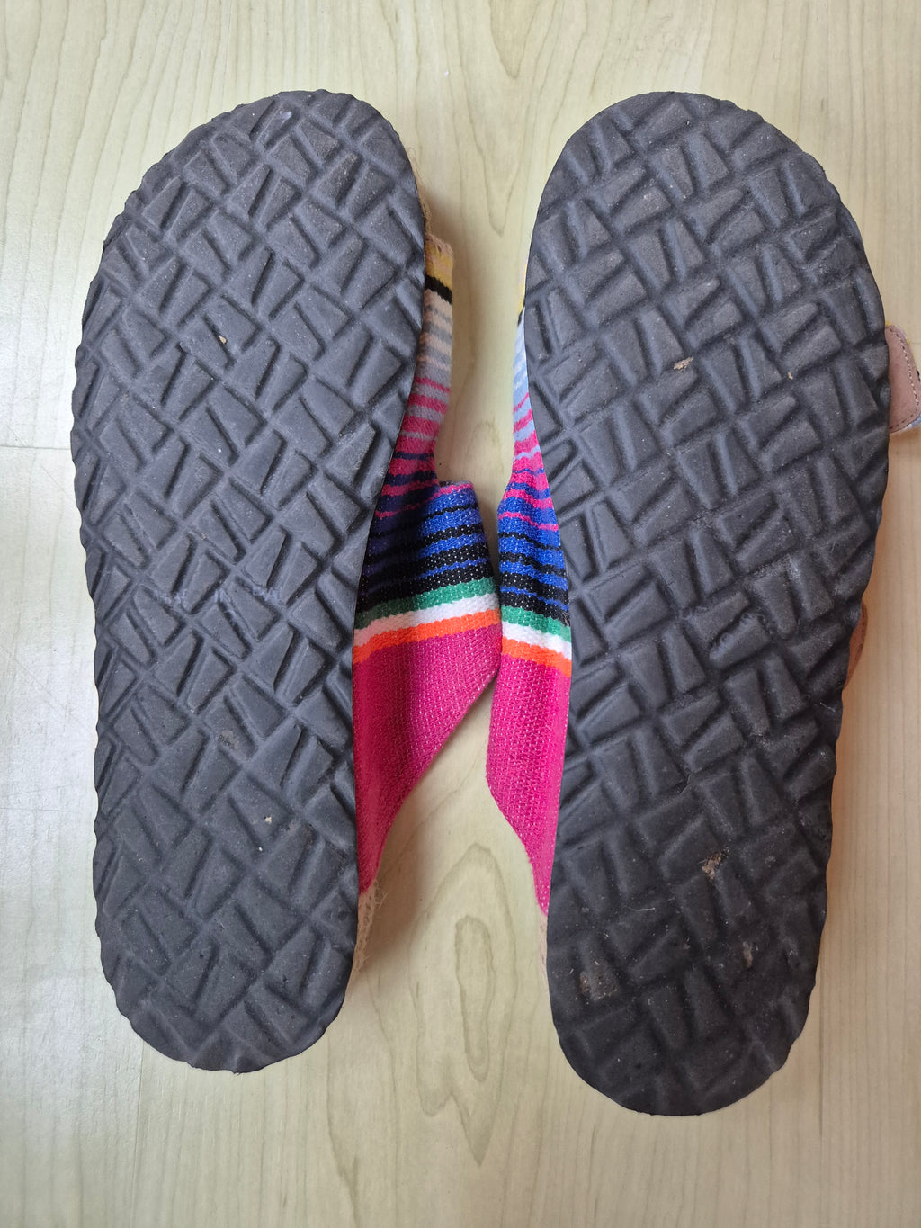 Manebí “Tulum” Espadrille Slides | Bunte Streifen | EU 39 | Guter Zustand