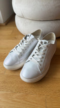 Högl White/Silver Leather Sneakers | EU 38.5 | Good Condition