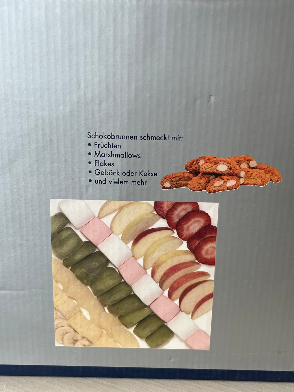 Strauss Home Chocolate Fountain DUE4007S – Edelstahl, Silber, guter Zustand, OVP