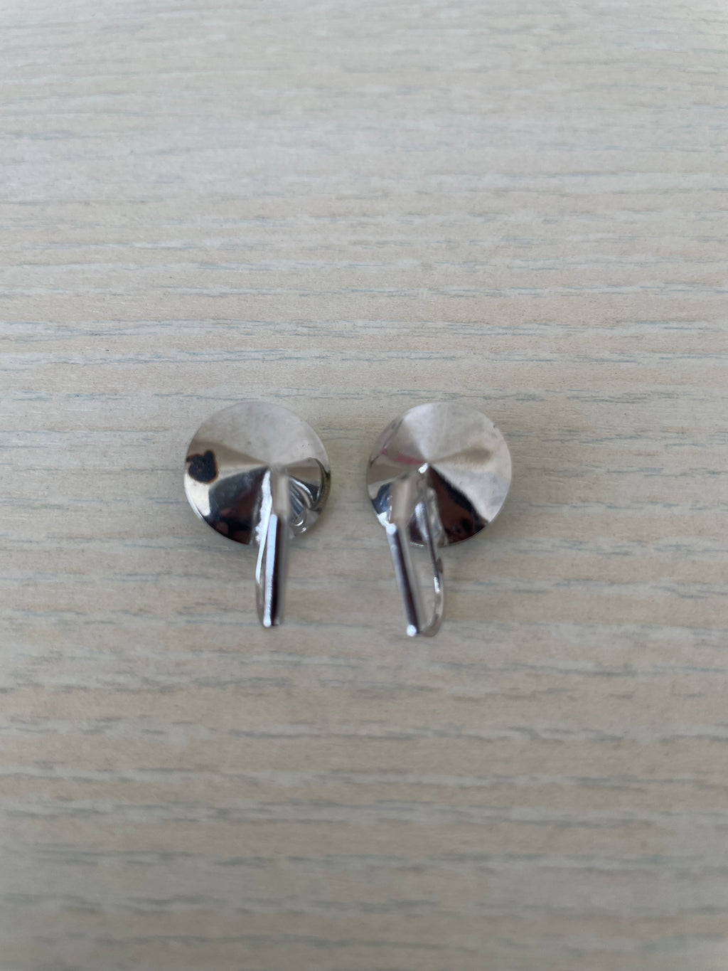 Vintage Clip-On Earrings – Olive Green Peridot, Gold-Tone, Very Good Condition