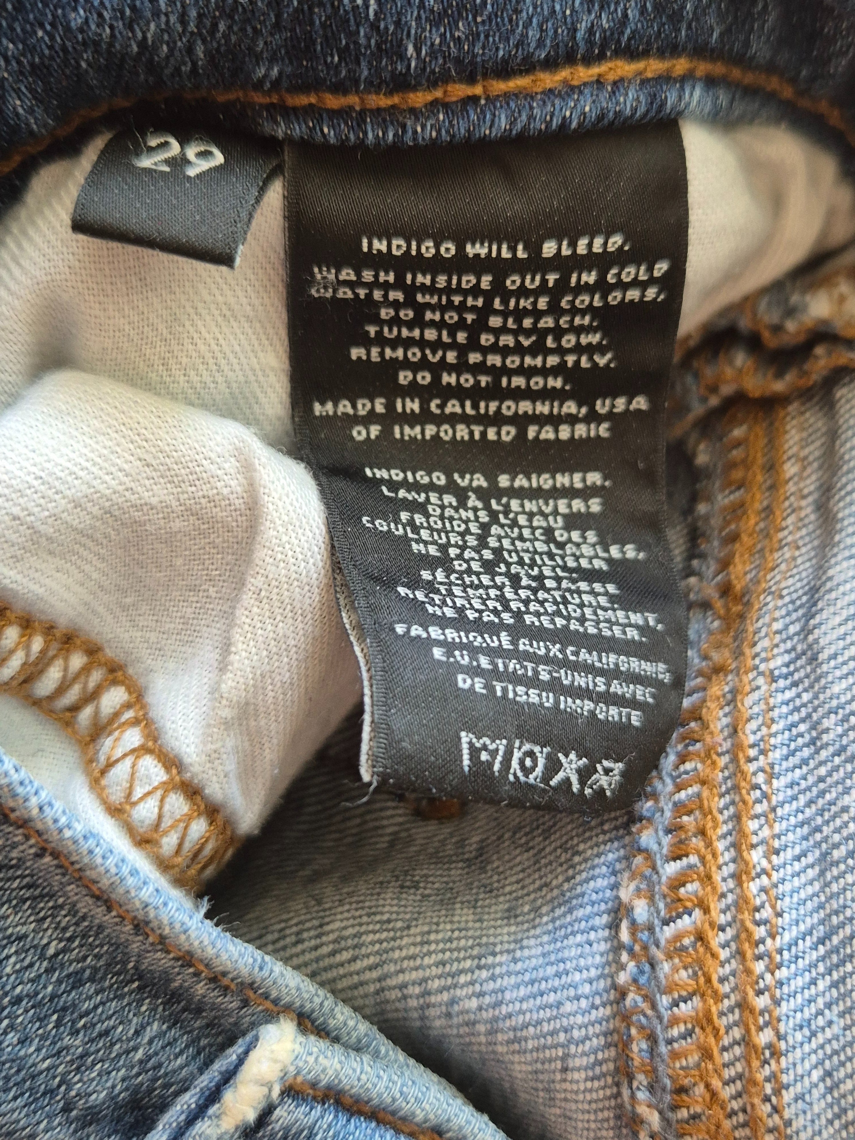 J Brand Damen Skinny Jeans 29 Blau Distressed Denim Gut