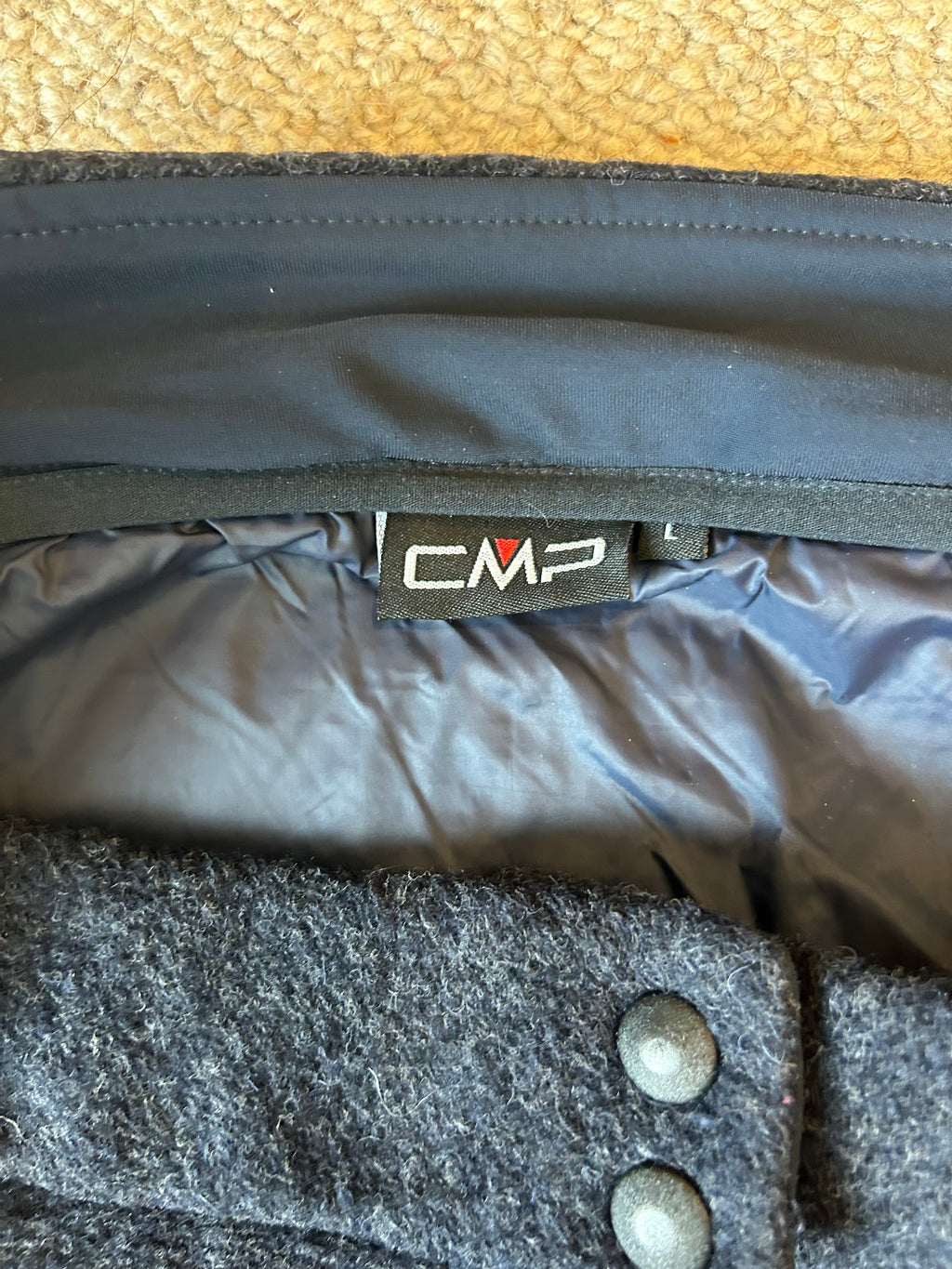 CMP Wooltech Outdoor Rock L – Wollmix, Navy Blue, sehr guter Zustand