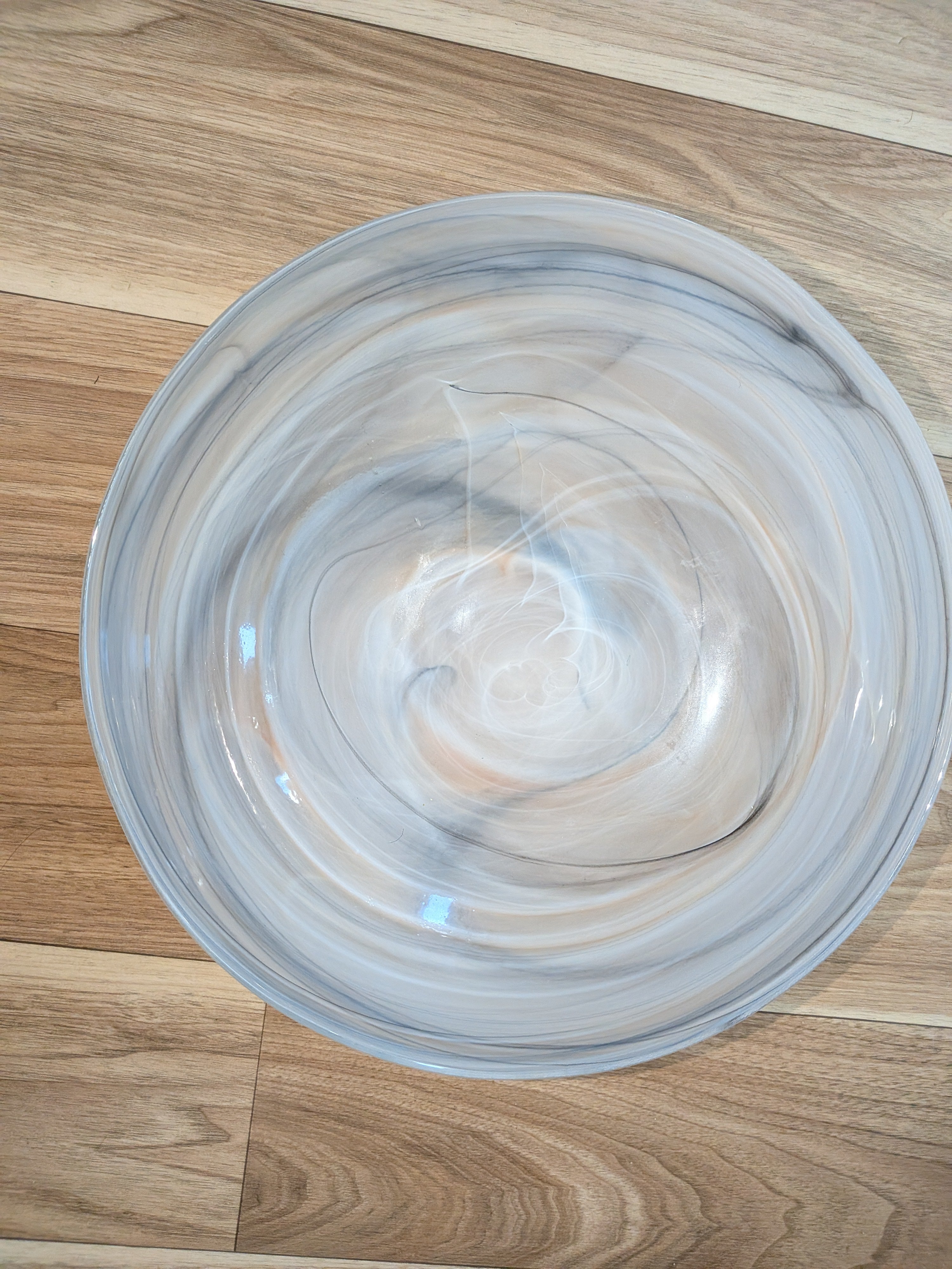 Leonardo „Alabastro“ Glasschale Ø ca. 30 cm, marmoriert, wie neu