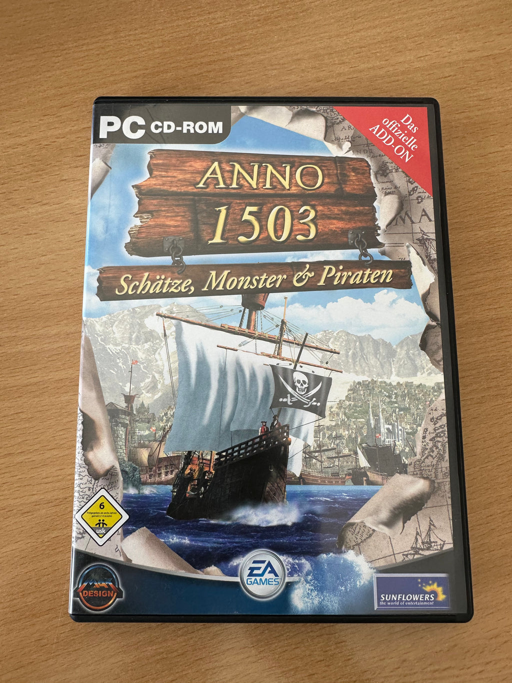 Anno 1503 + Schätze, Monster & Piraten Add-On (3 CDs, PC, Deutsch, gut)