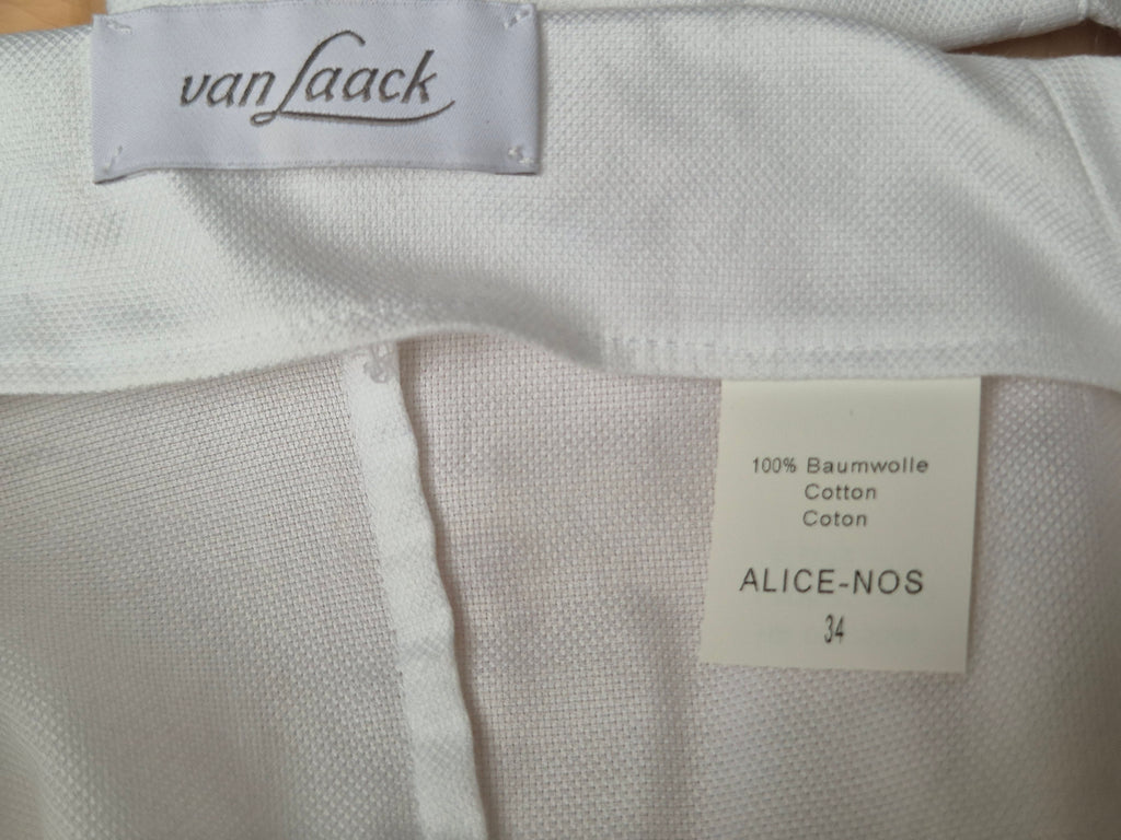 Van Laack ALICE-N Women’s Blouse, White, Size 34, Poor Condition