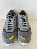 BOSS Icelin_Runn Sneaker – Grau/Gelb, Gr. 44, Guter Zustand