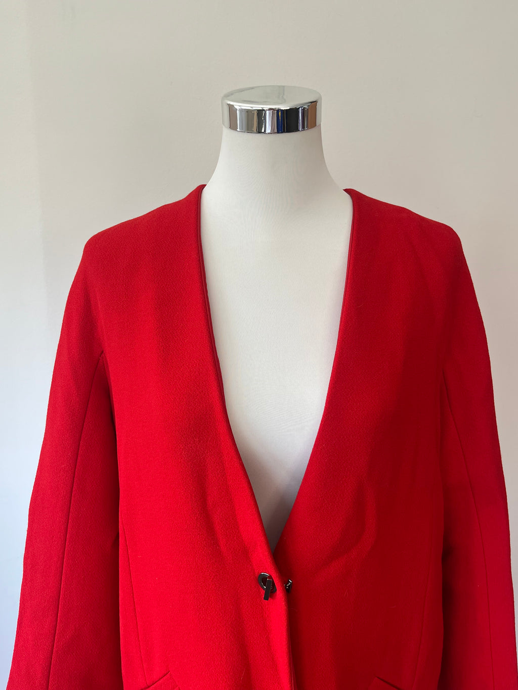 HUGO BOSS „Cubali“ Mantel | Rot | Gr. 34 | Wollmix | Wie Neu