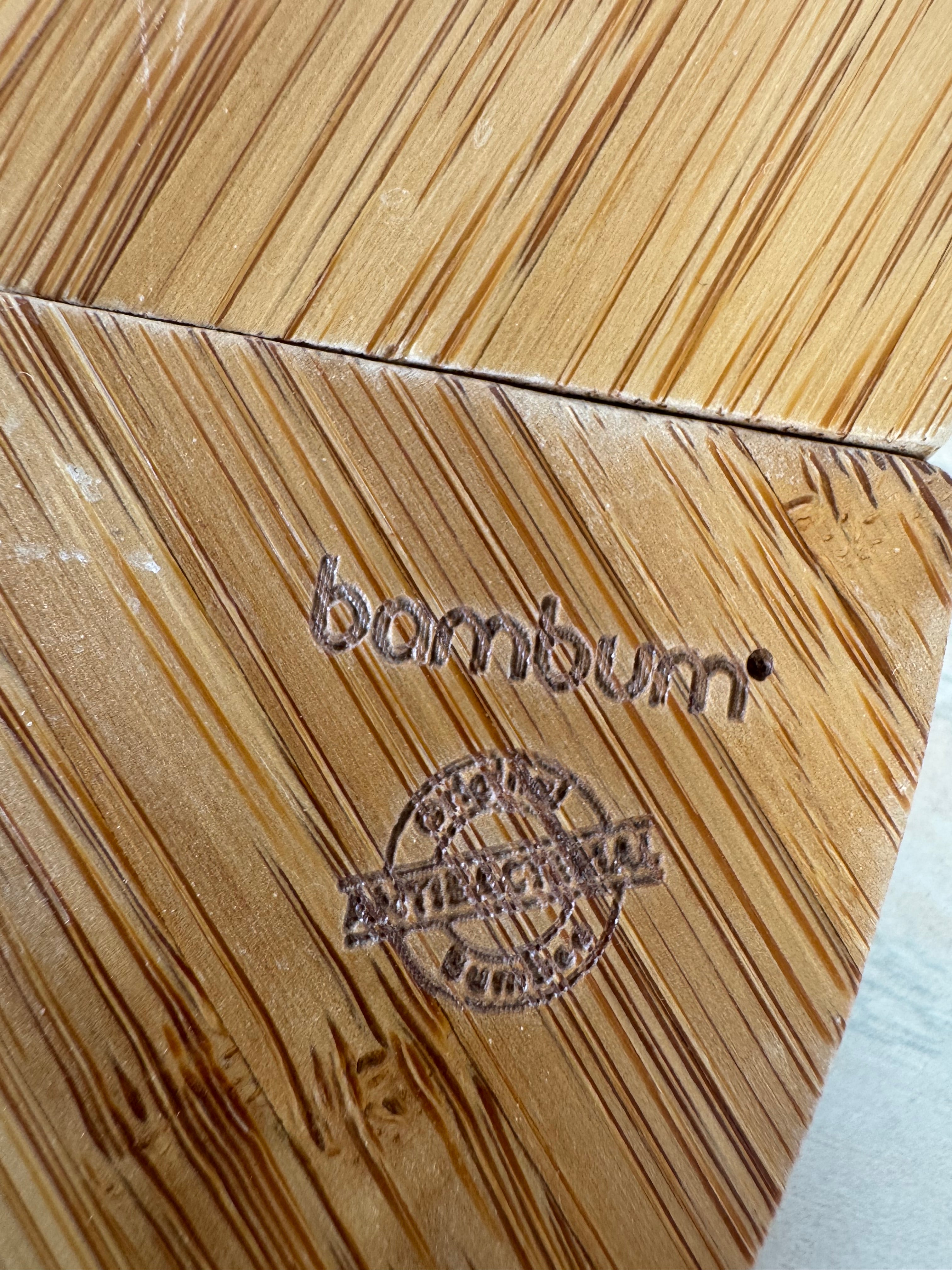 2x Bambum Round Puzzle Serviertablett Bambus 30 cm, sehr guter Zustand