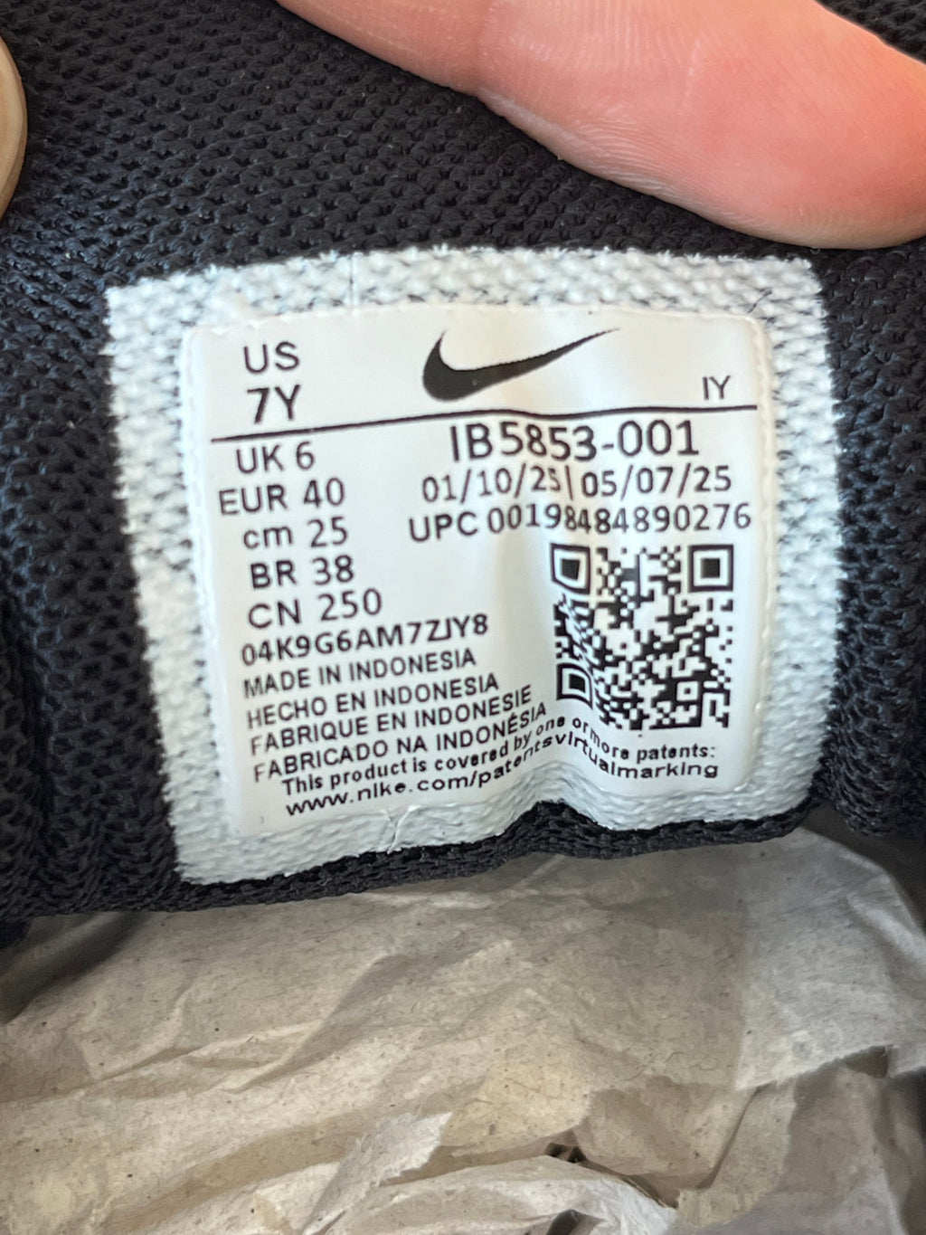 Nike Vomero 5 EE (GS) Schwarz/Anthrazit Größe EU 40 Neu