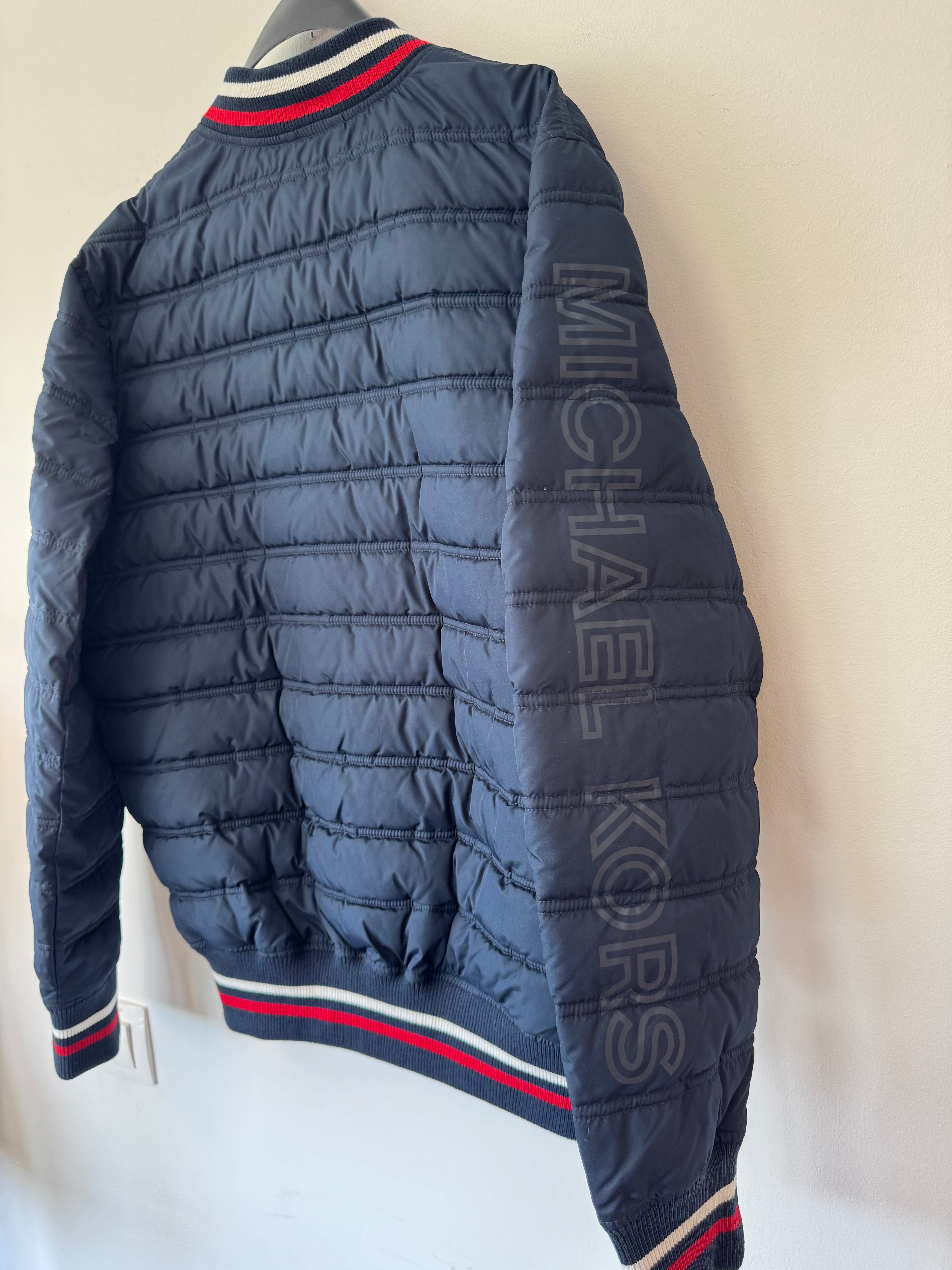 Michael Kors Navy Steppjacke/Pufferjacke Größe L – Sehr Gut