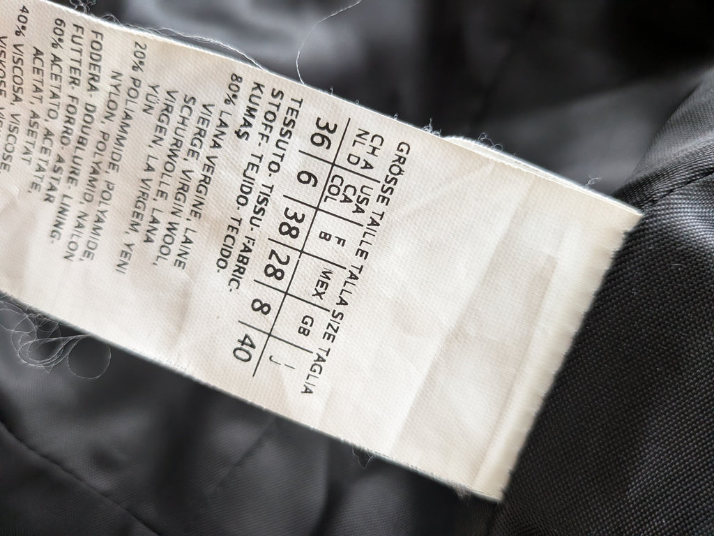 Weekend Max Mara Wollmantel, Schwarz, EU 36 – Gürtel inkl., Guter Zustand