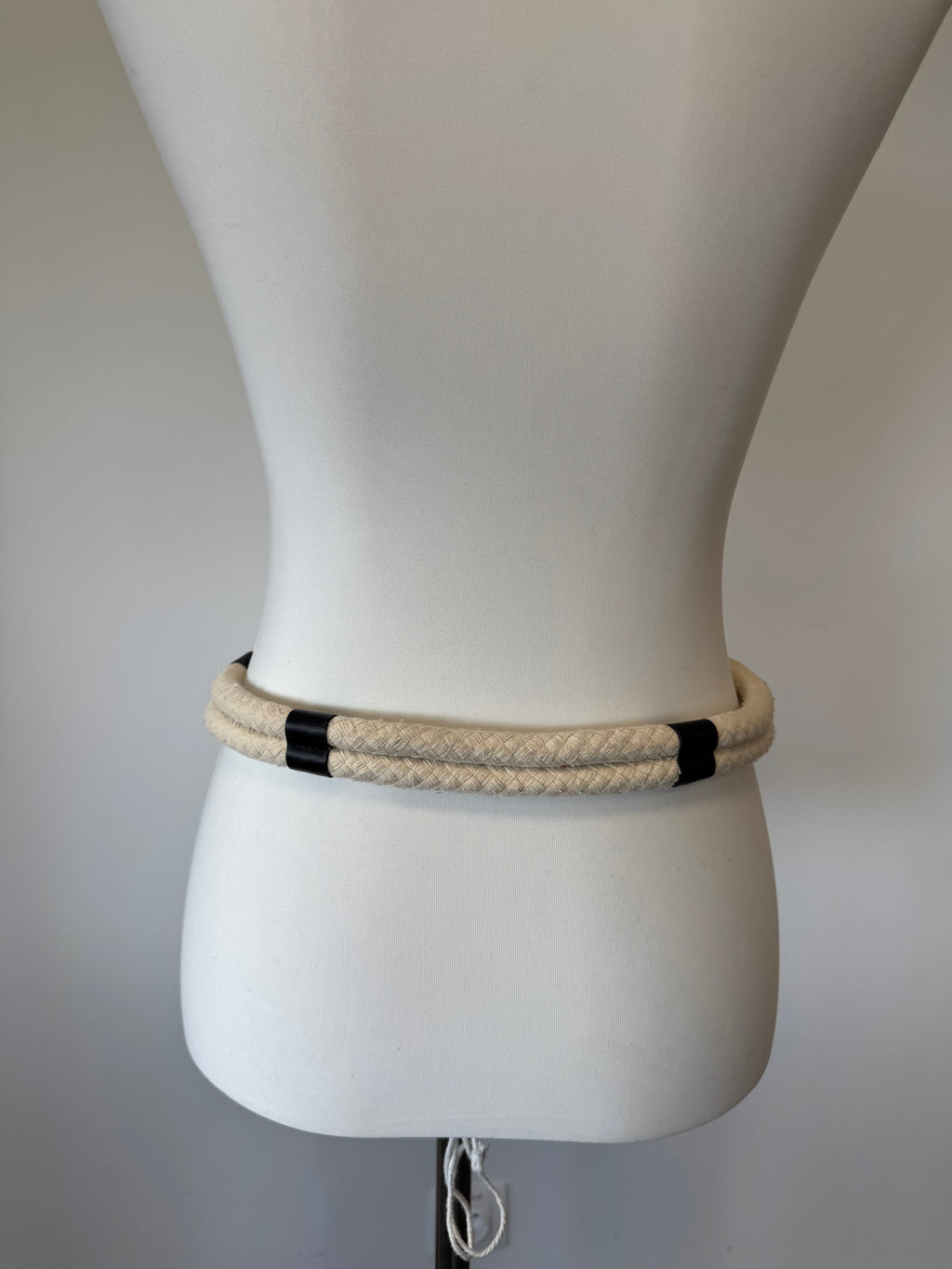 Zara Rope & Leder Taillengürtel, Schwarz/Natur, Gr. M, sehr guter Zustand
