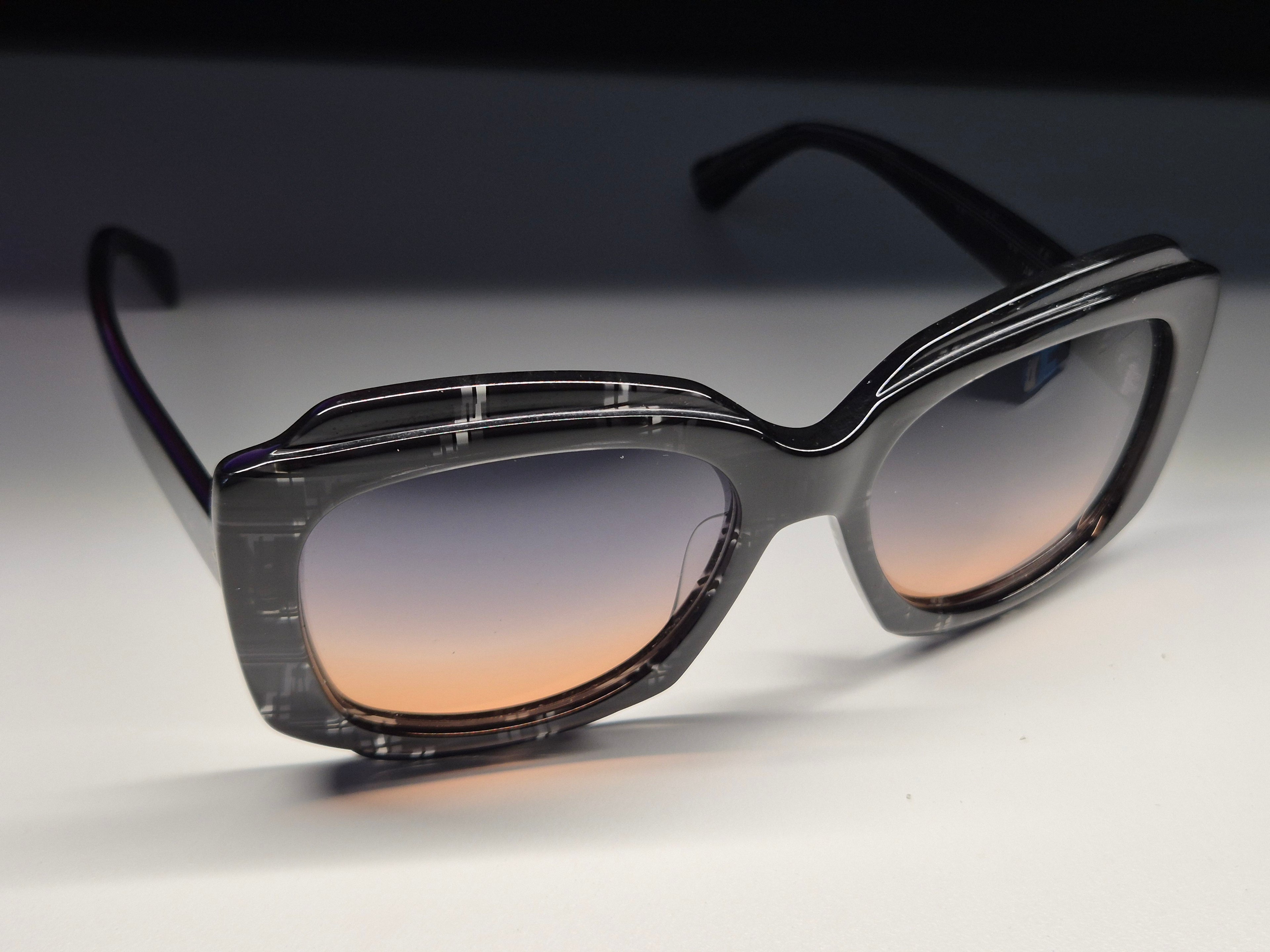 Oliver Goldsmith Oversized Square Sonnenbrille – Leopard Acetat, Gr. 57x18 145, gut