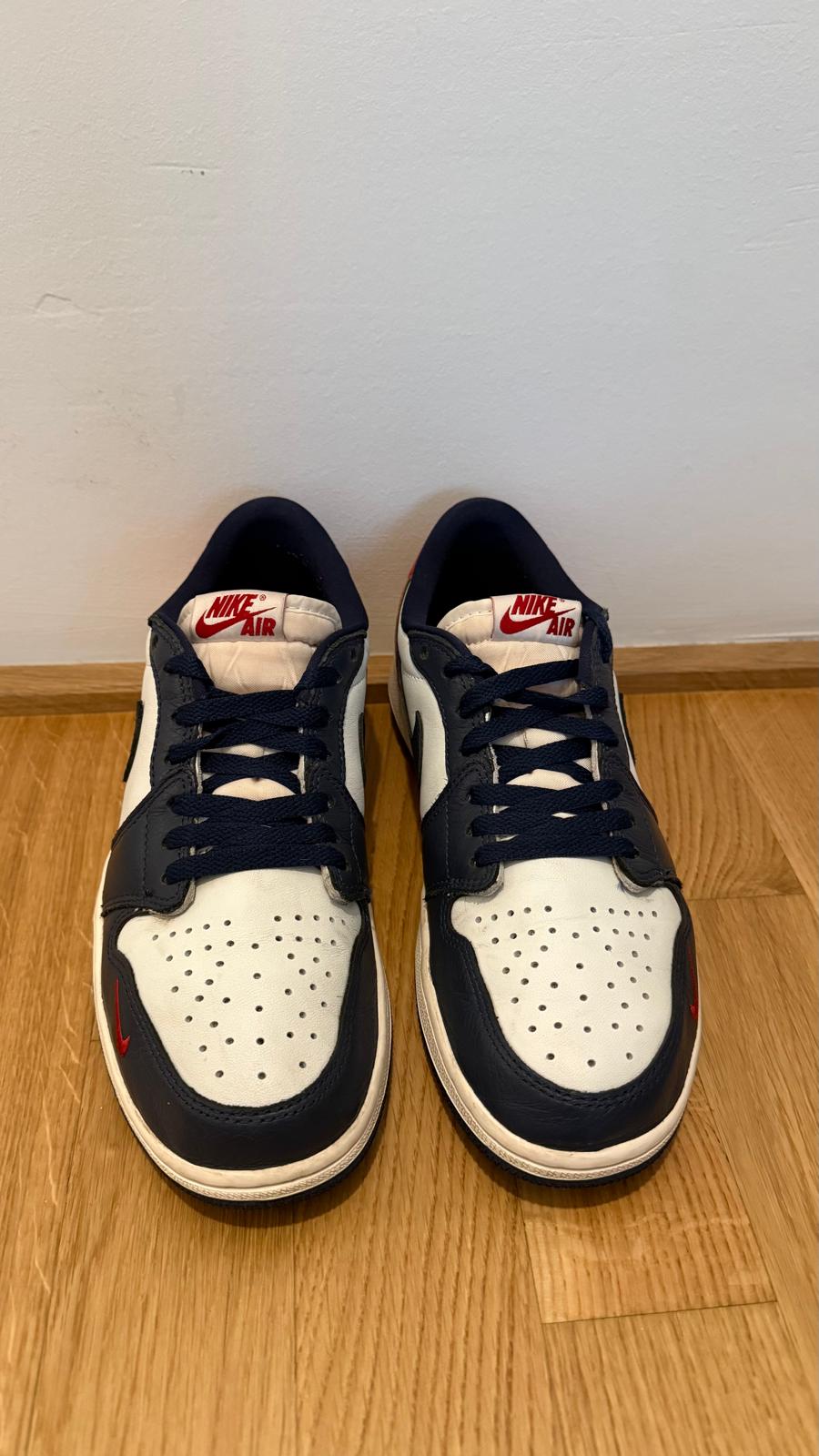 Air Jordan 1 Low OG Summit White/Gym Red/Midnight Navy | EU 42 | OVP | Top