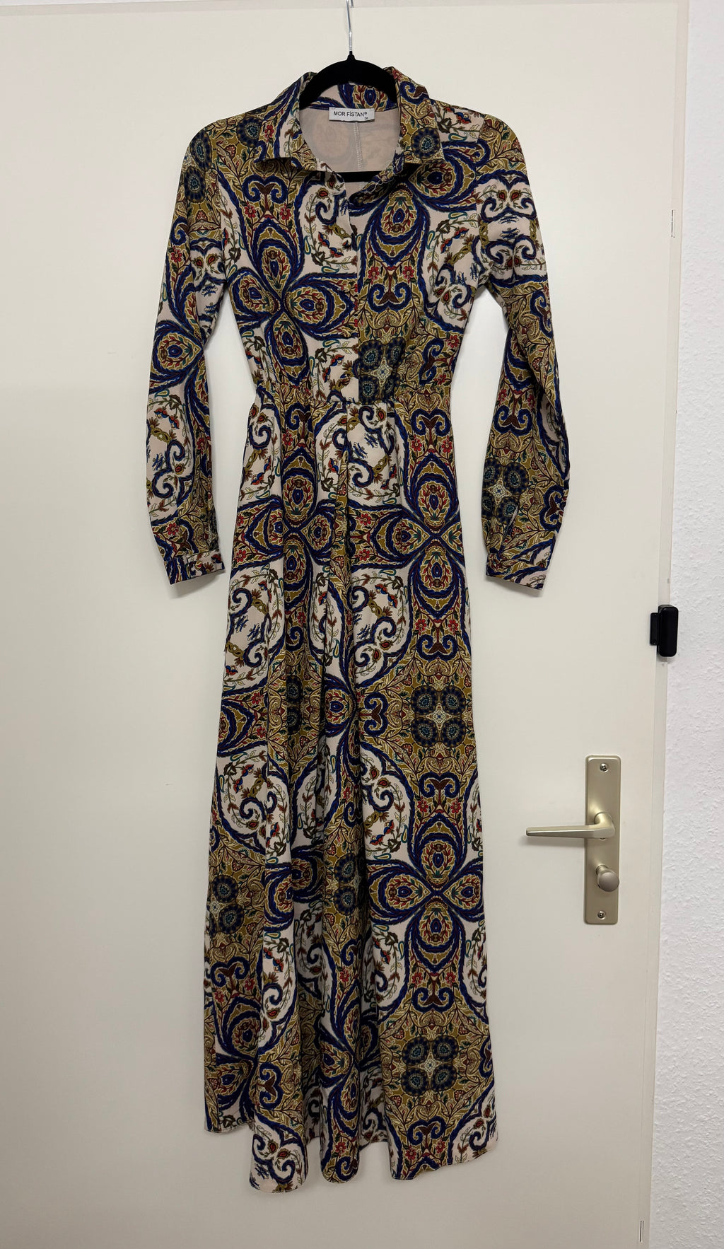 Paisley Boho Maxi Kleid, Gr. M, Multicolor – JOR FISTAN, guter Zustand