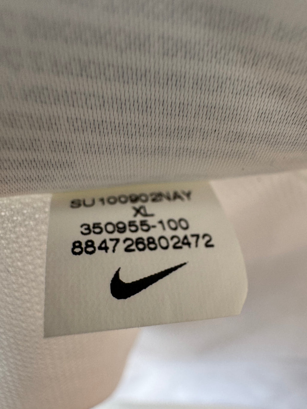 Nike Dri-FIT Men’s Polo Shirt, White/Black, Size XL, Good Condition