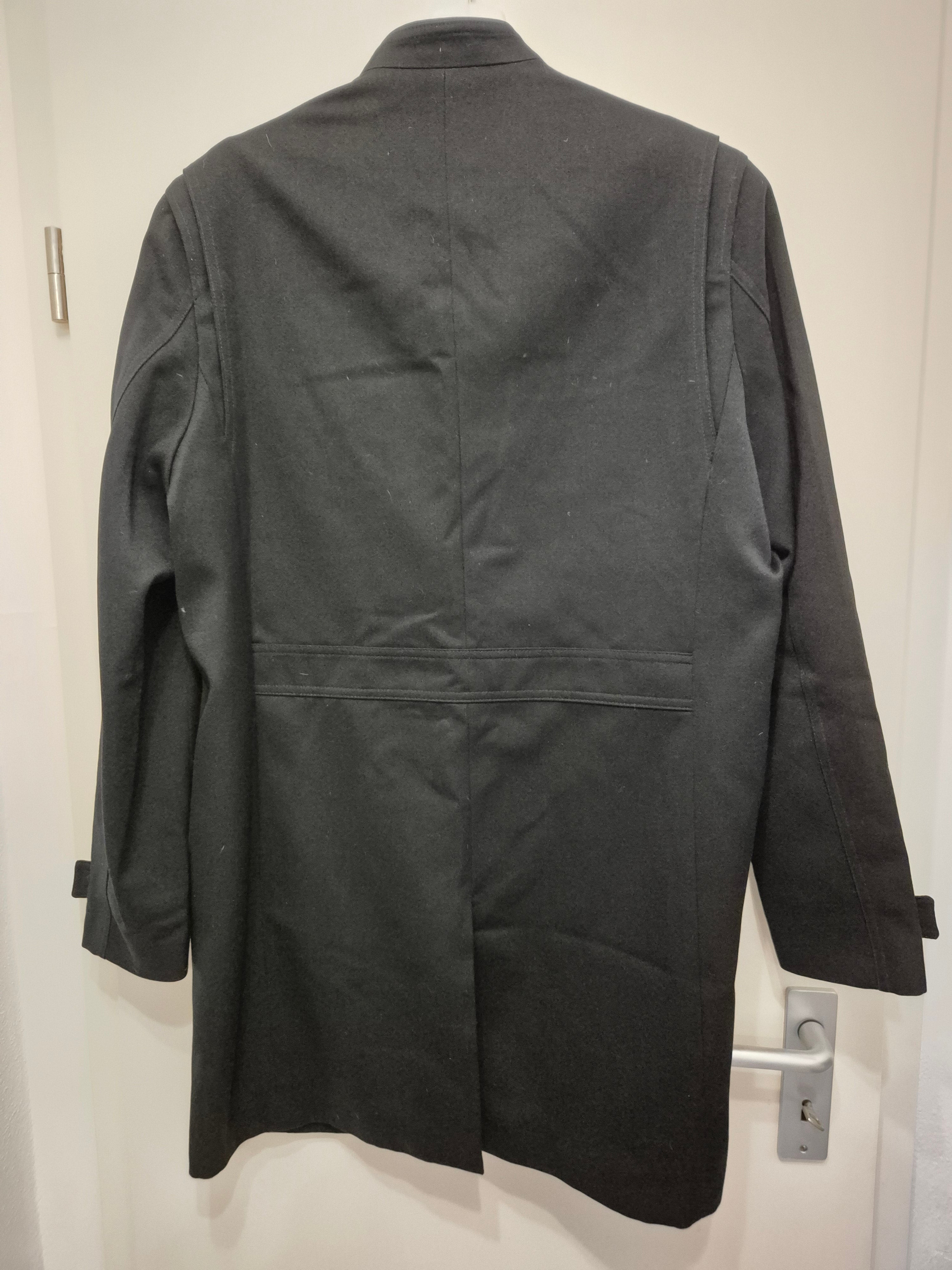 The Kooples Officer Mantel Gr. 52 Schwarz – Stehkragen, gebraucht