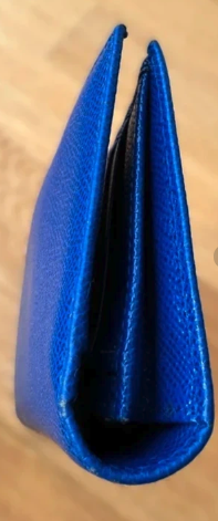 Dolce & Gabbana Long Wallet | Blue Saffiano Leather | Continental | Good Condition