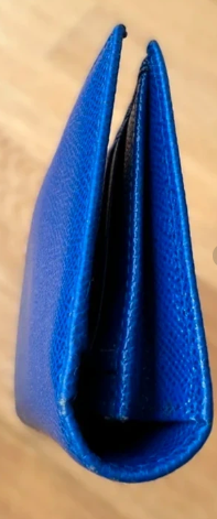 Dolce & Gabbana Long Wallet | Blue Saffiano Leather | Continental | Good Condition