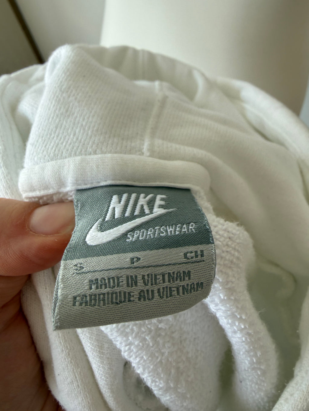 Nike Sportswear Hoodie White Size S – Good Condition