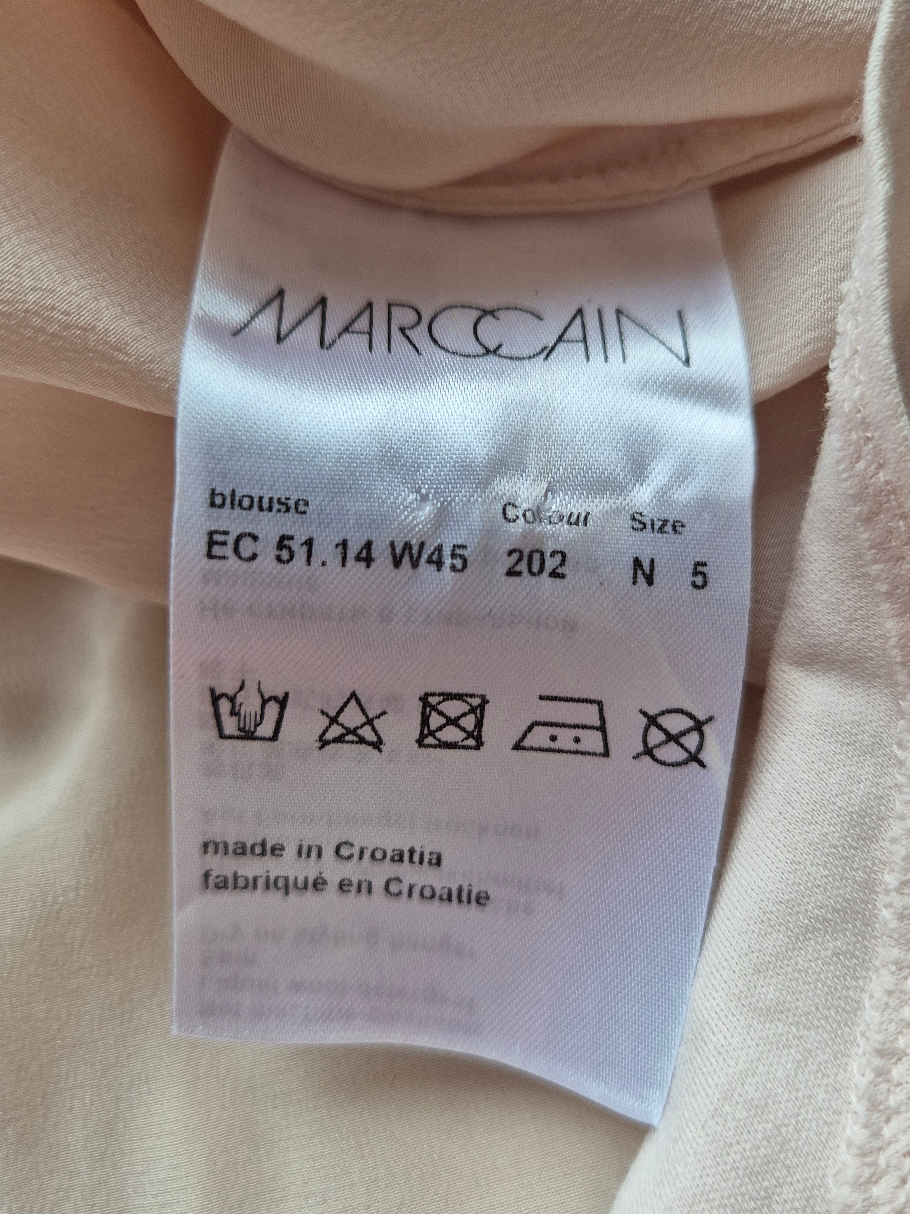 Marc Cain Seidenbluse – Rose, Größe 40, guter Zustand