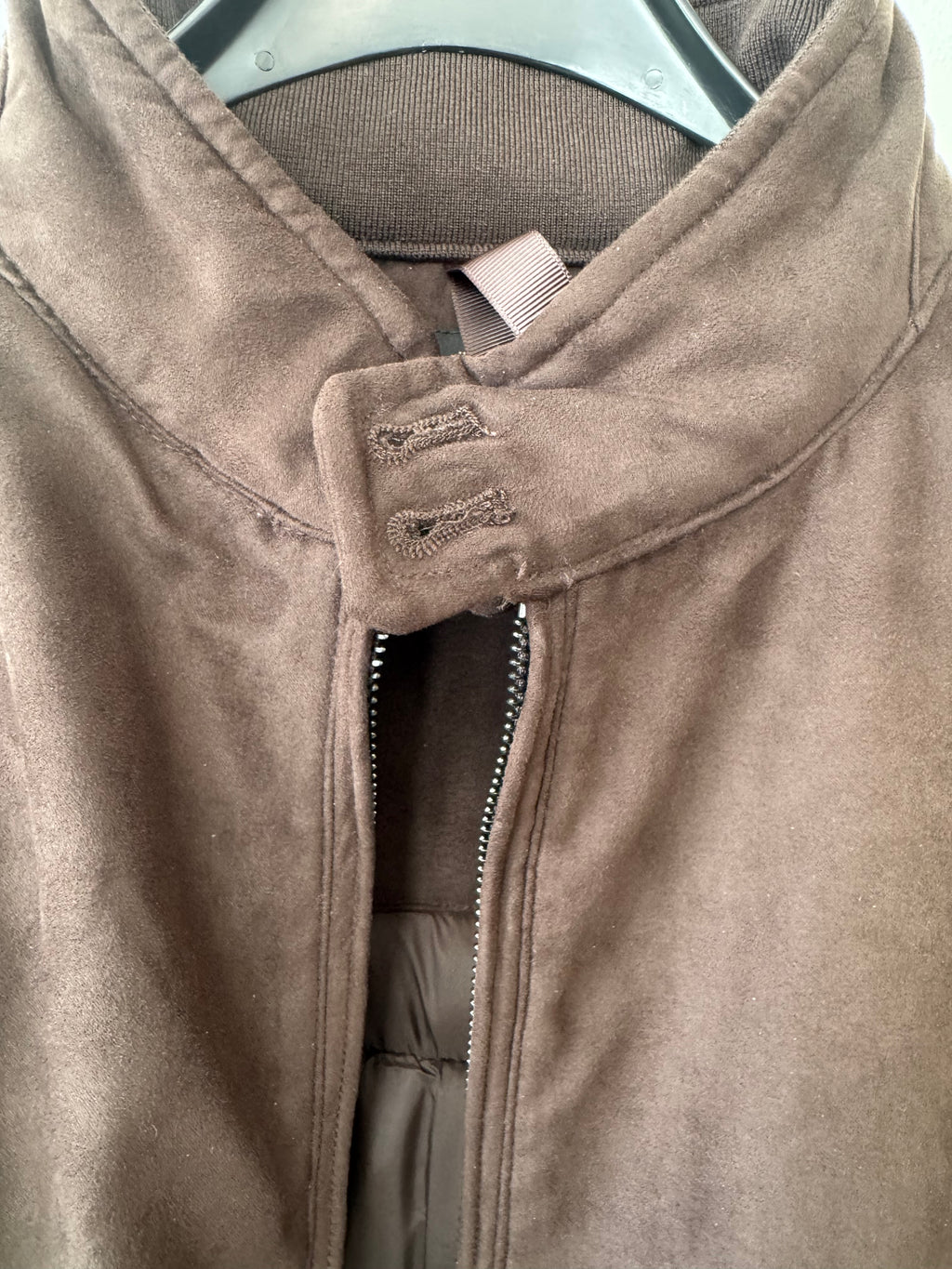 Doppelgänger Roma Boutique Brown Suede Bomber Jacket – XL – Good Condition