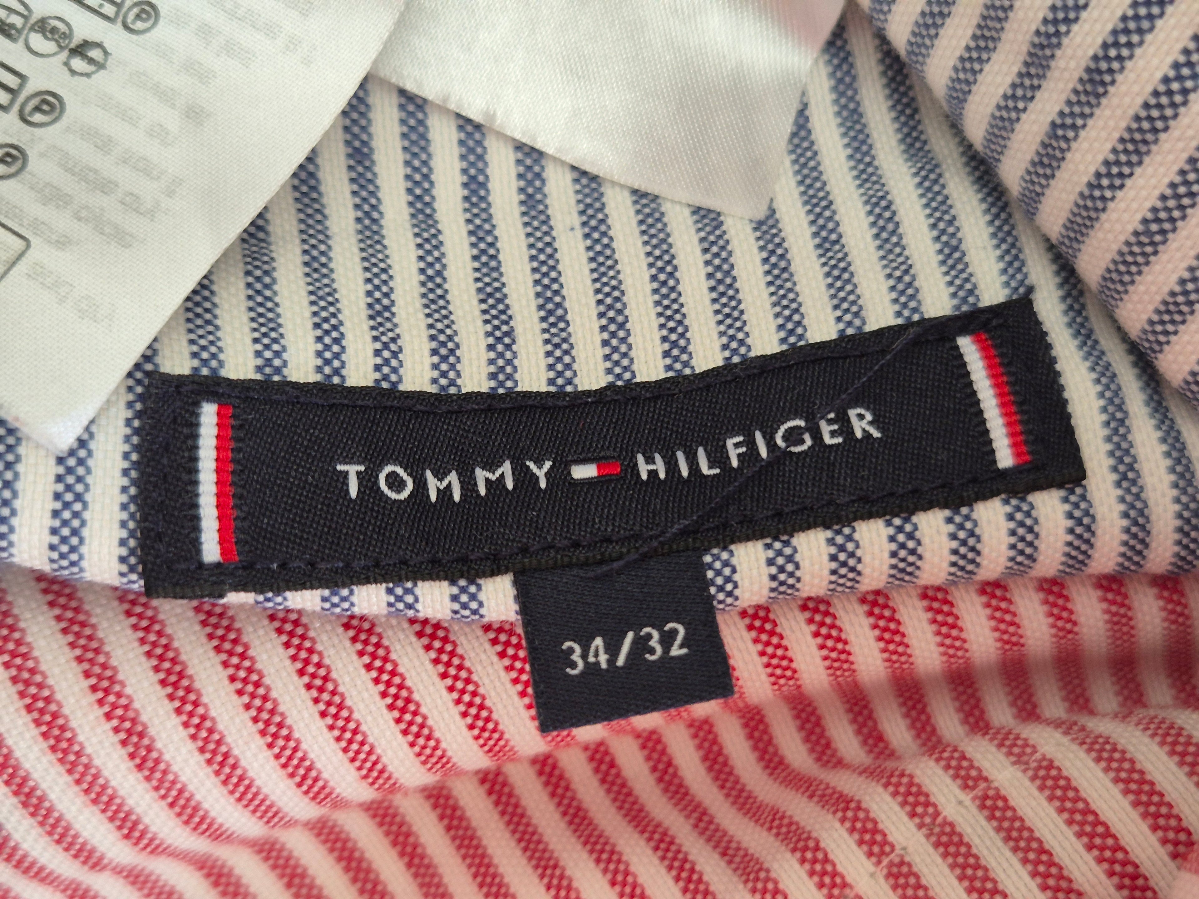 Tommy Hilfiger Men's Drawstring Chinos W34/L32 Beige Cotton Good Condition