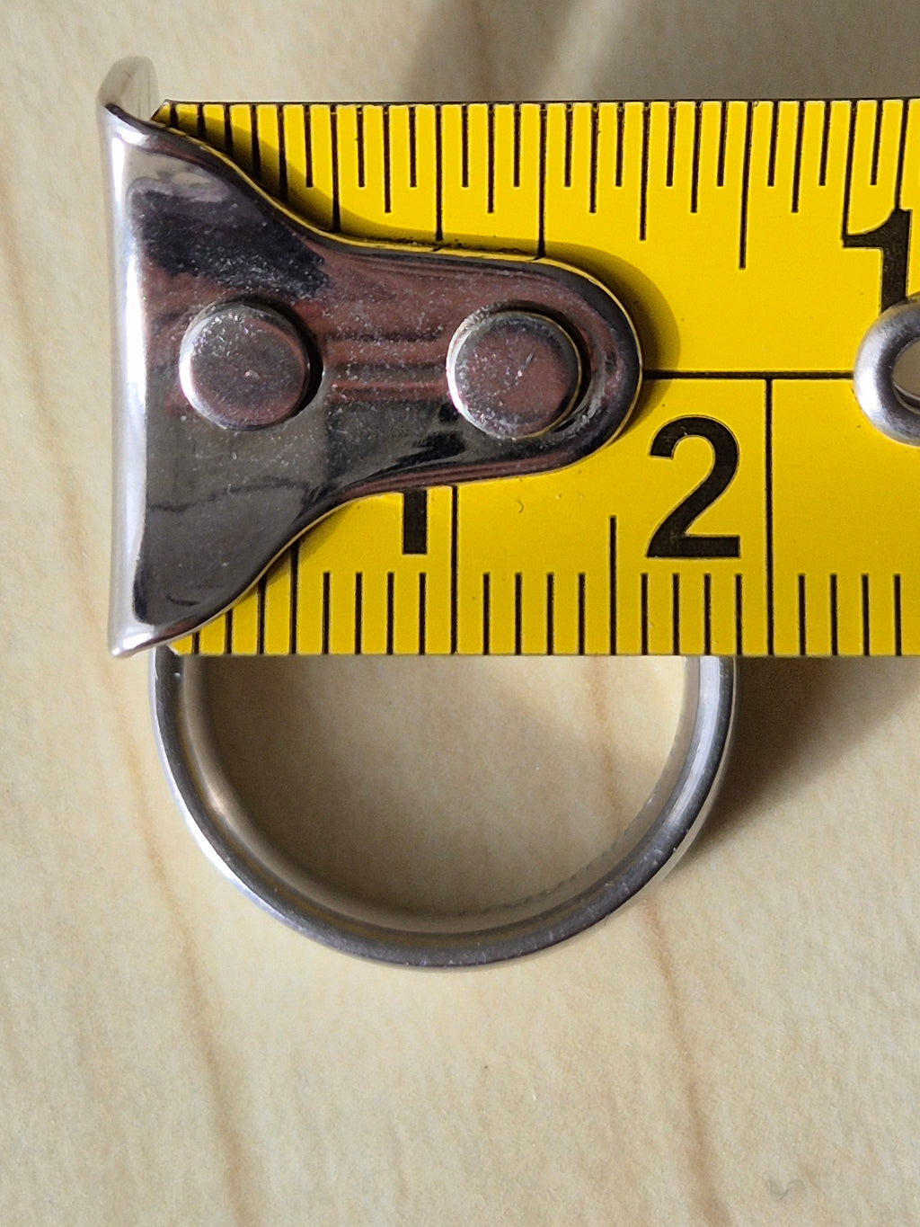 XEN Silberring | 3 Steine | 17 mm | Gravur | Gebraucht
