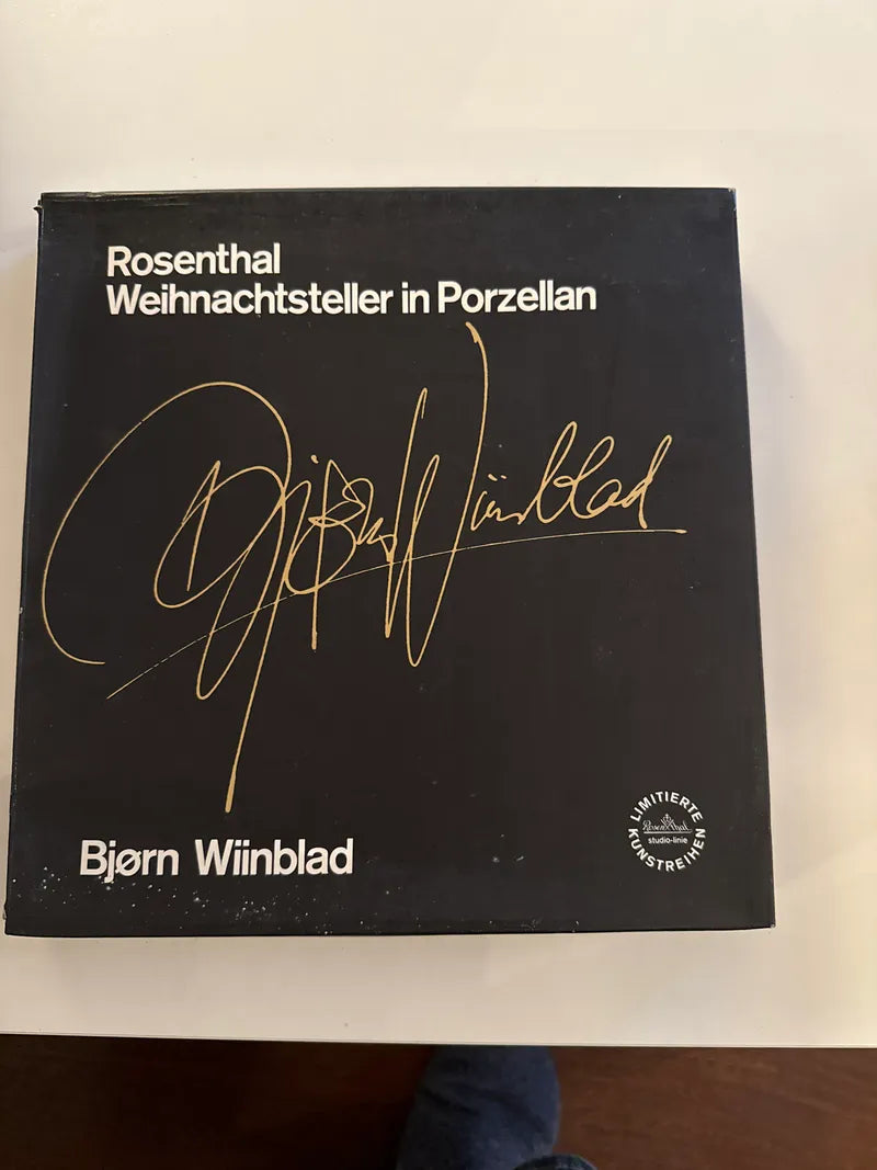 Rosenthal Studio-Line Weihnachtsteller „Engel mit Harfe“ Björn Wiinblad, Porzellan