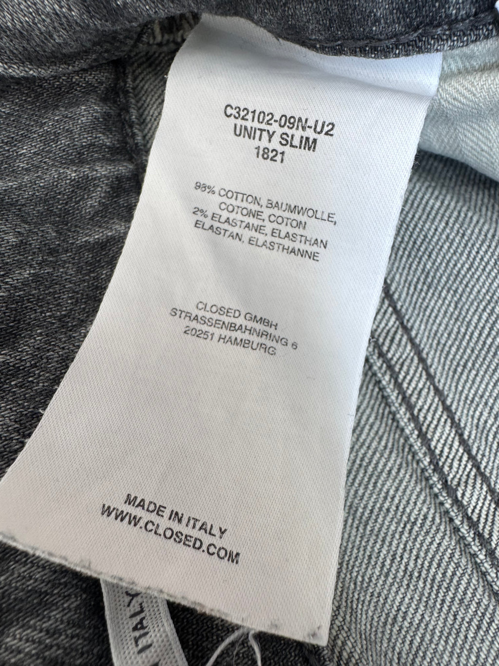 CLOSED Unity Slim Jeans W29 | Made in Italy | Sanded Blue | Guter Zustand
