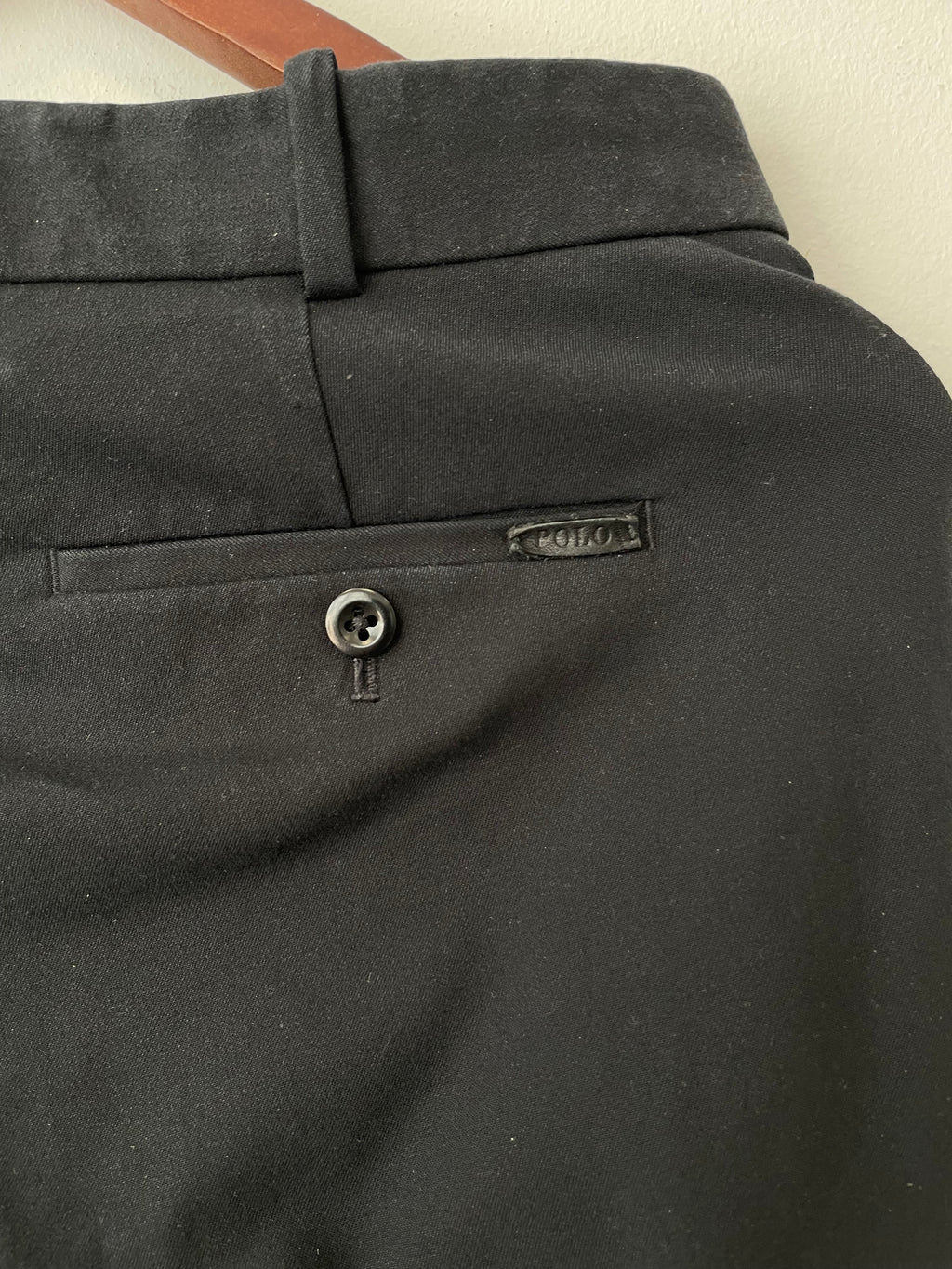 Polo Ralph Lauren Damen Hose Schwarz Gr. 4 Woll-Seide Sehr Gut
