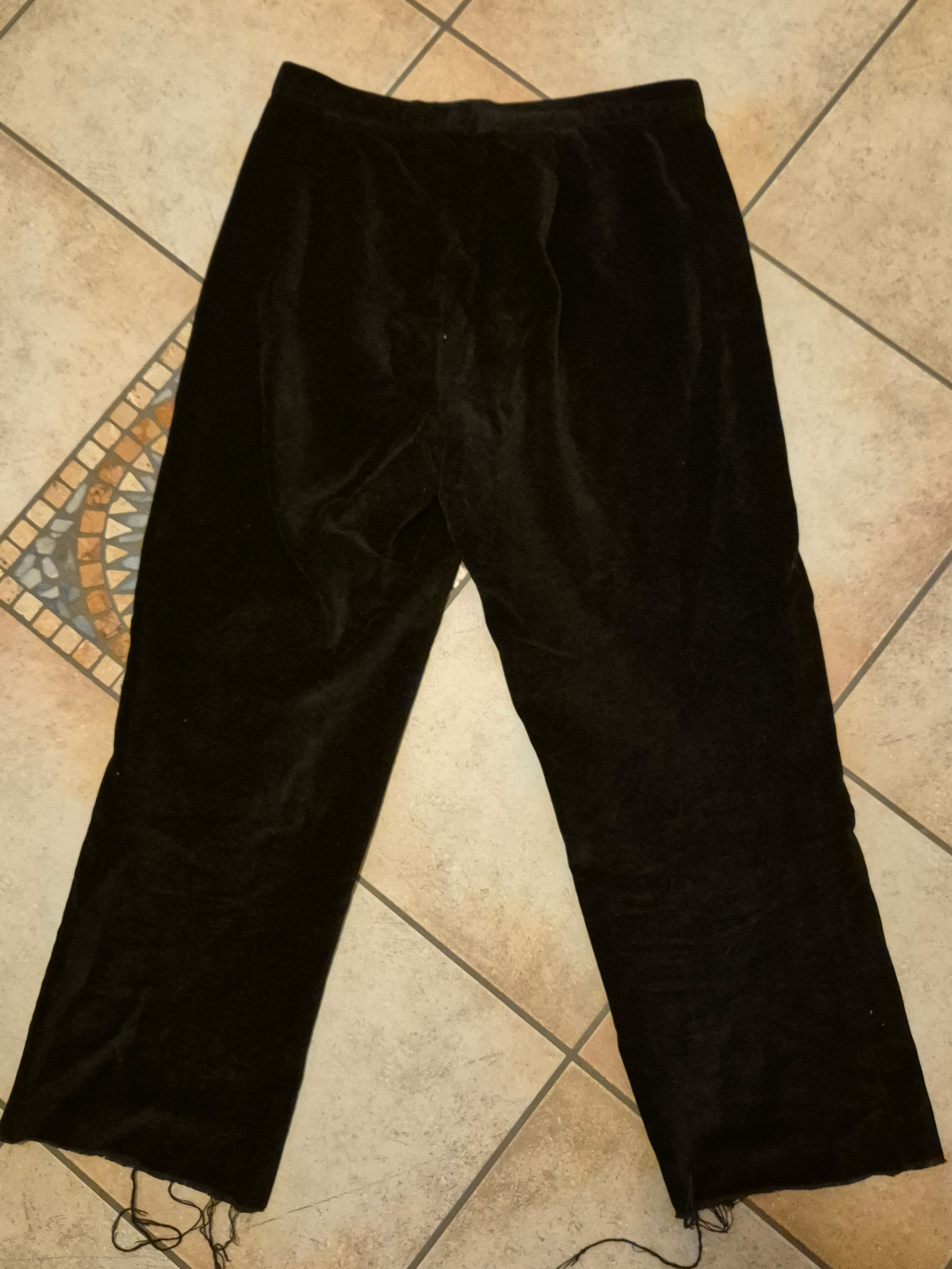 Unbranded Cordhose Wide-Leg | Schwarz | Größe M | Baumwolle | Guter Zustand