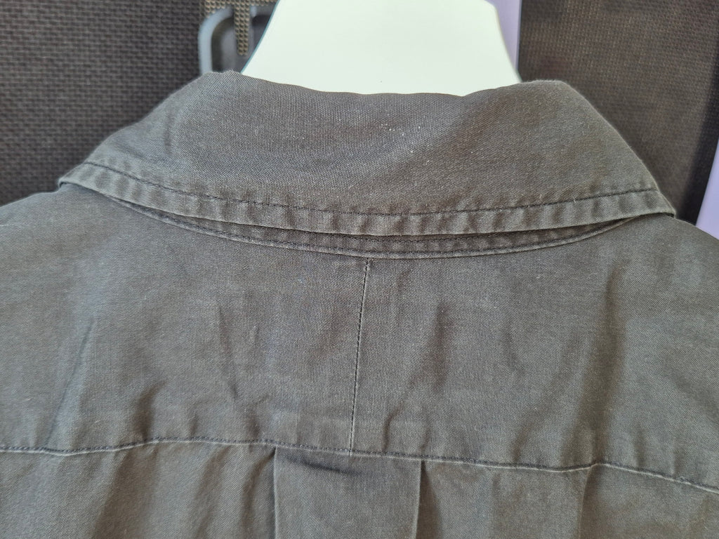 Ralph Lauren Classic Fit Shirt S Black Purple Logo 100% Cotton Good Condition