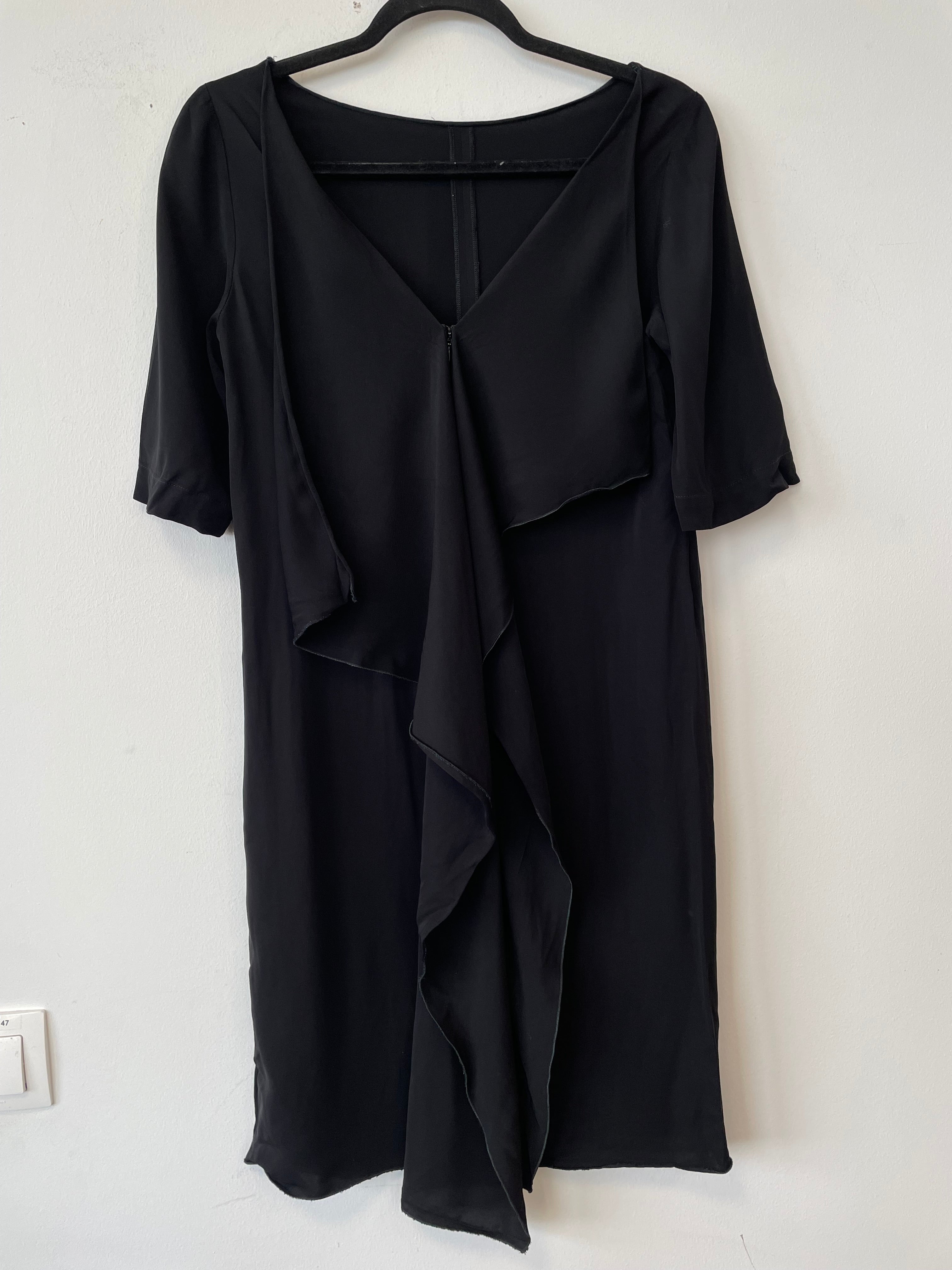 Stella McCartney Elbow Sleeve Dress – Black, Size 36, Very Good Condition