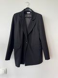 Cloche Blazer and Trouser Set Black Wool Size Not Specified Very Good Condition