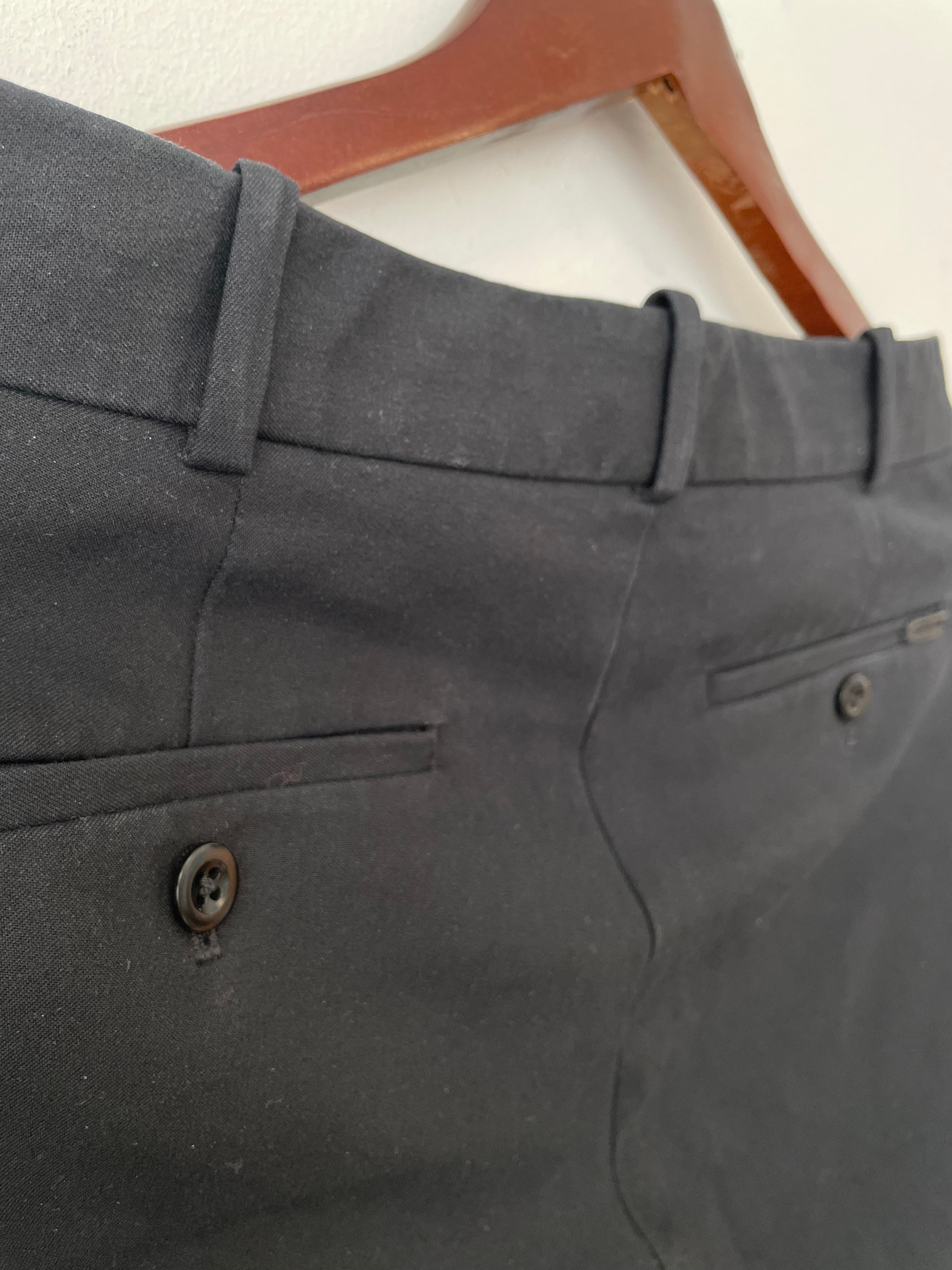 Polo Ralph Lauren Damen Hose Schwarz Gr. 4 Woll-Seide Sehr Gut