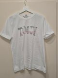 Tommy Hilfiger T-Shirt – L, Weiß, Strass-Logo, Gut