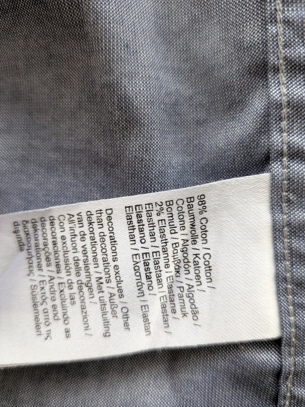Lacoste Herren Slim Fit Hemd, hellblau, Gr. 39/15.5 – Stretch-Baumwolle, gut