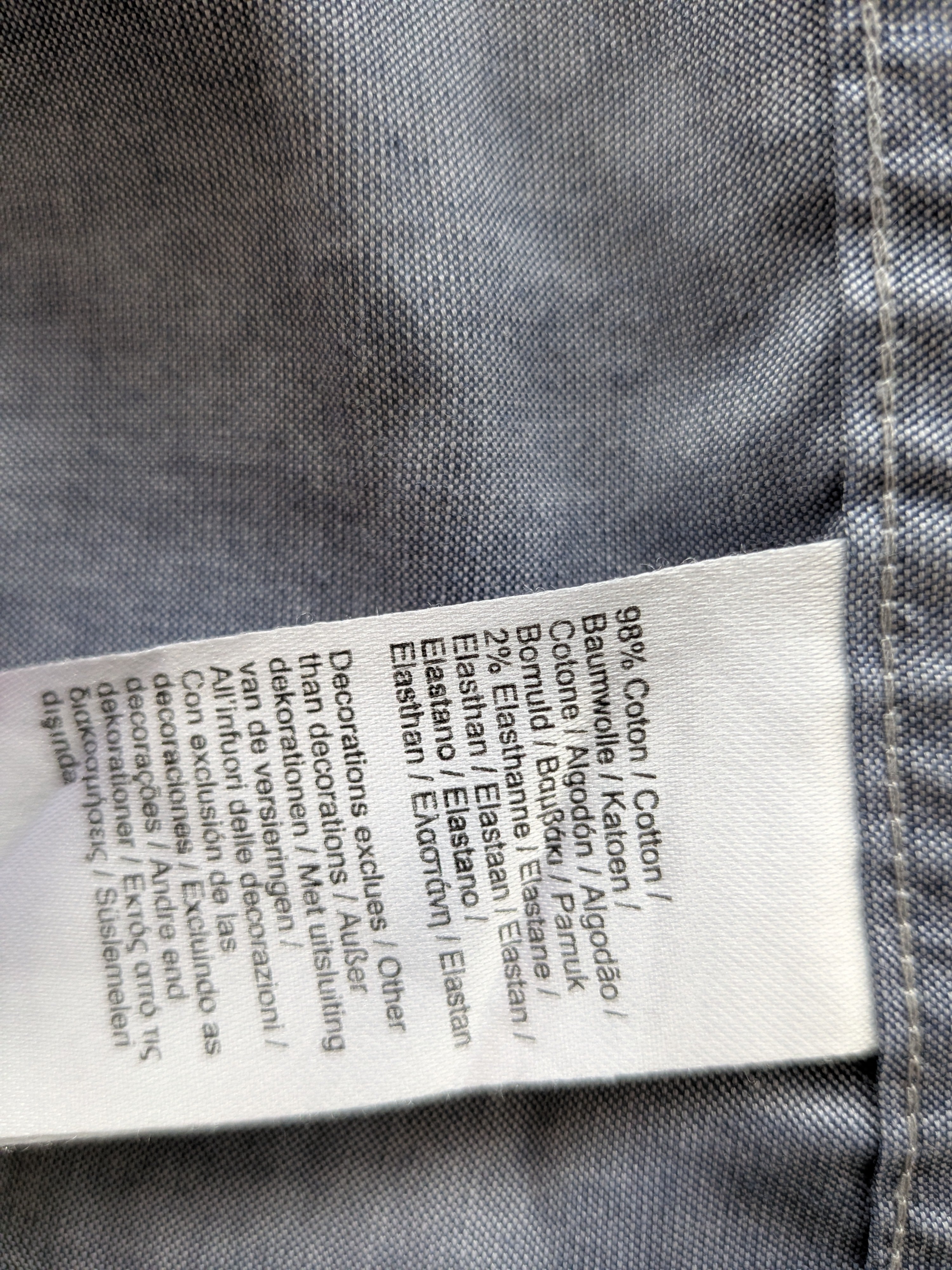 Lacoste Herren Slim Fit Hemd, hellblau, Gr. 39/15.5 – Stretch-Baumwolle, gut