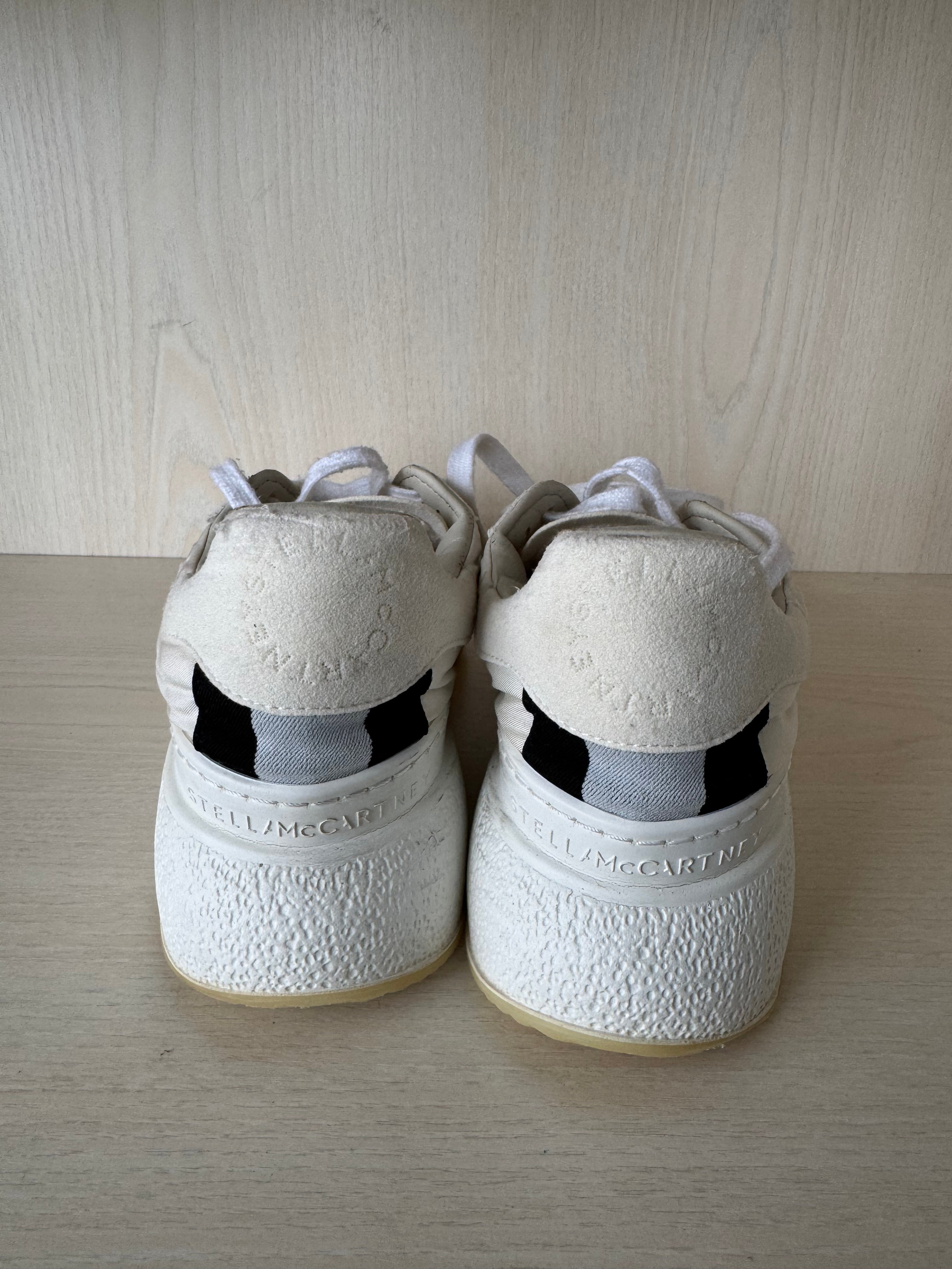 Stella McCartney Loop Sneaker Damen, Gr. 37, Weiß, Recyceltes Nylon, Gut