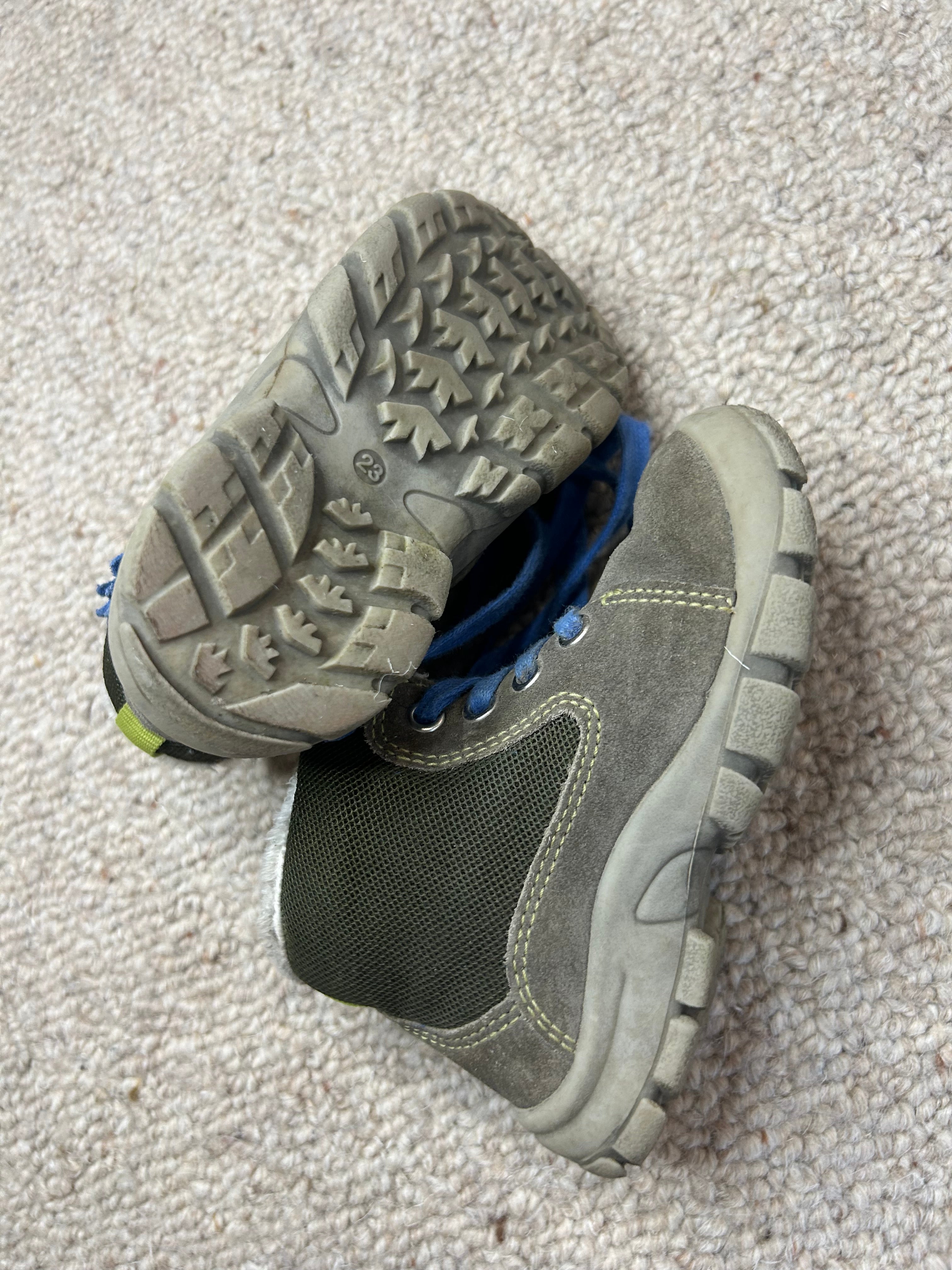 Richter Charly 2 Winterstiefel – Grau/Blau, Gr. 23, guter Zustand