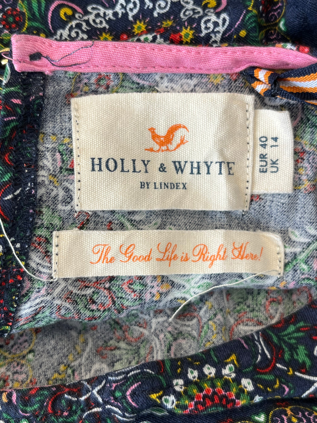 Holly & Whyte by Lindex Maxikleid Langarm EU 40 Mehrfarbig Sehr Gut