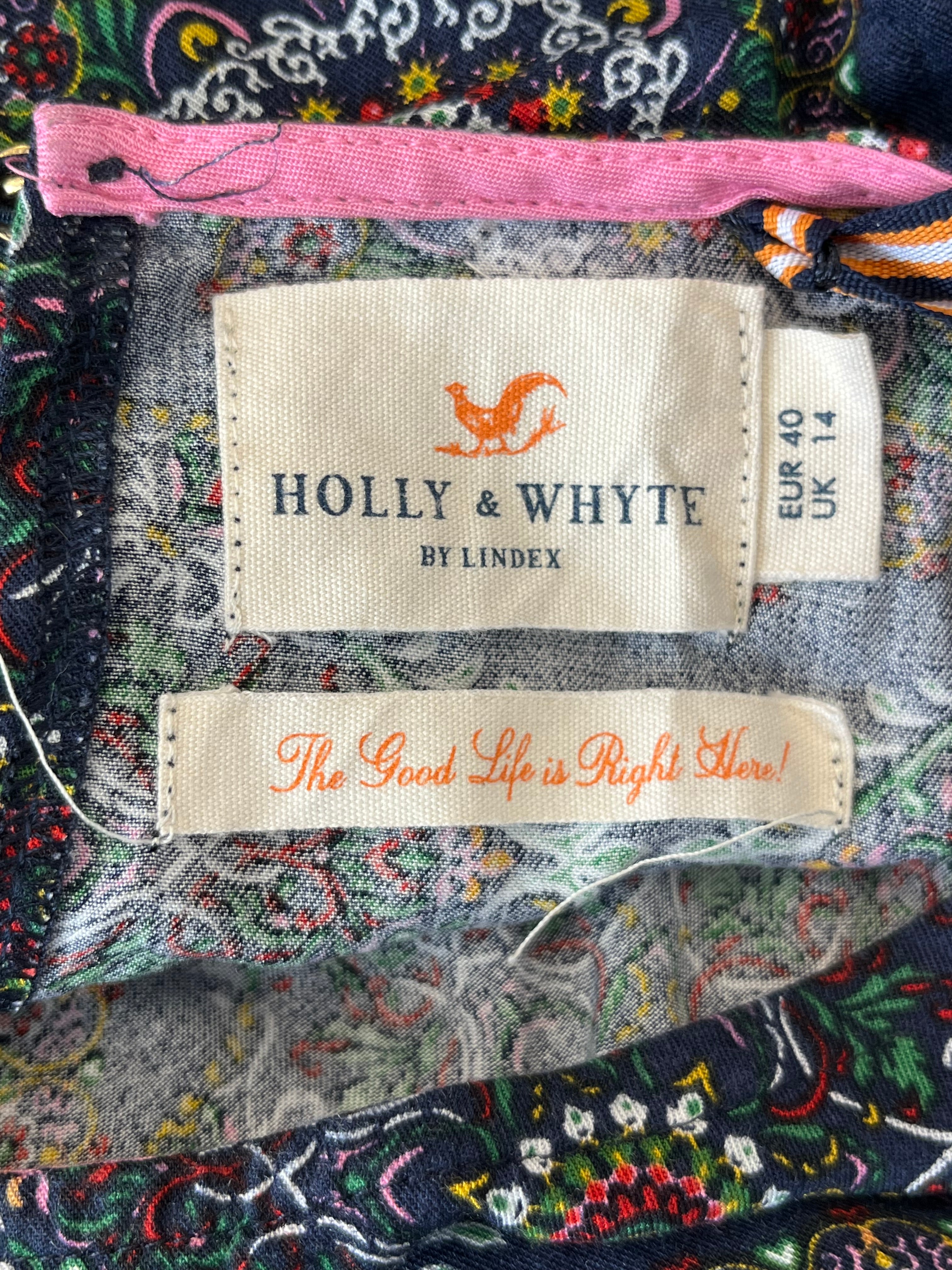 Holly & Whyte by Lindex Maxikleid Langarm EU 40 Mehrfarbig Sehr Gut